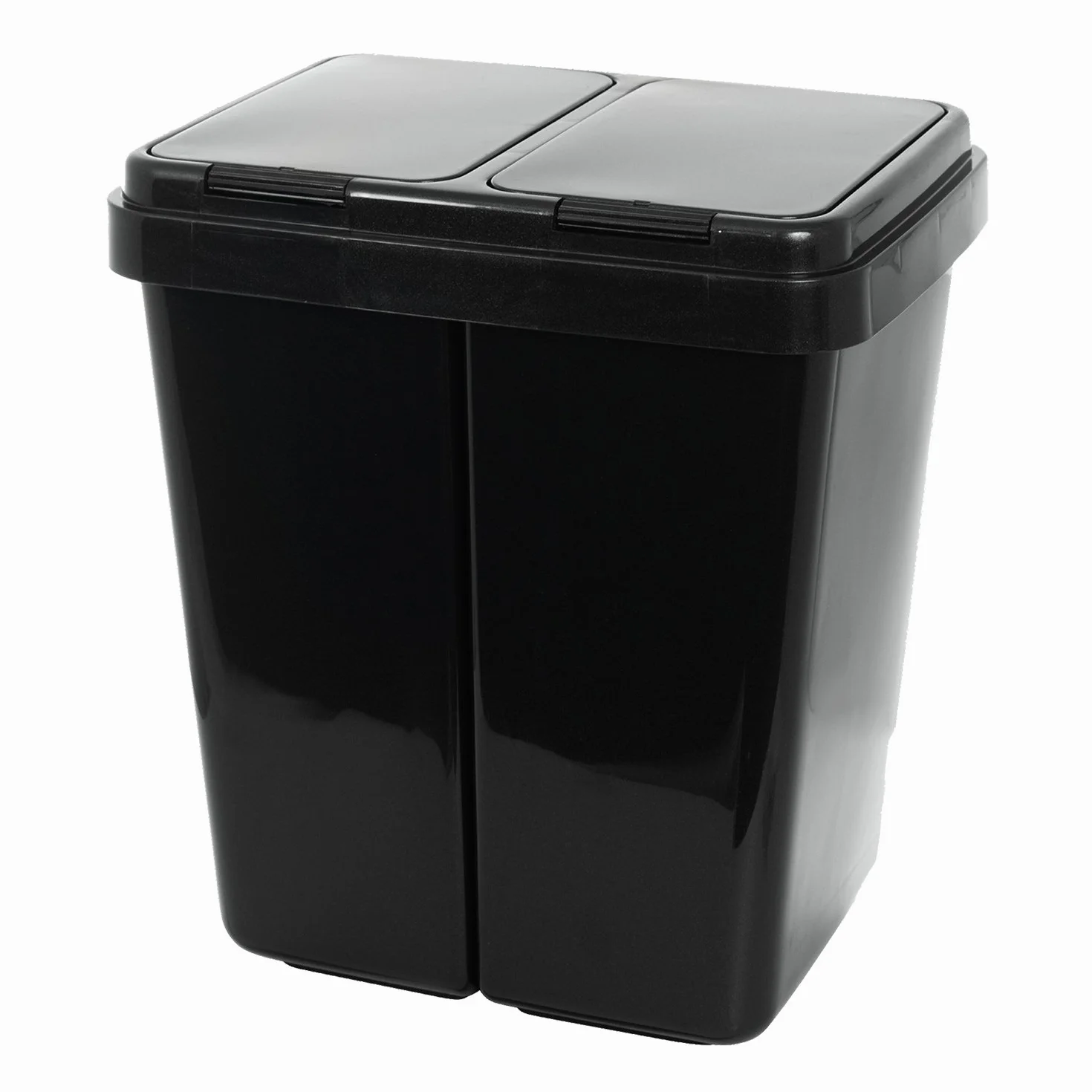 Grizzly Podwójny kosz na śmieci do recyklingu 2x25 litrów antracyt