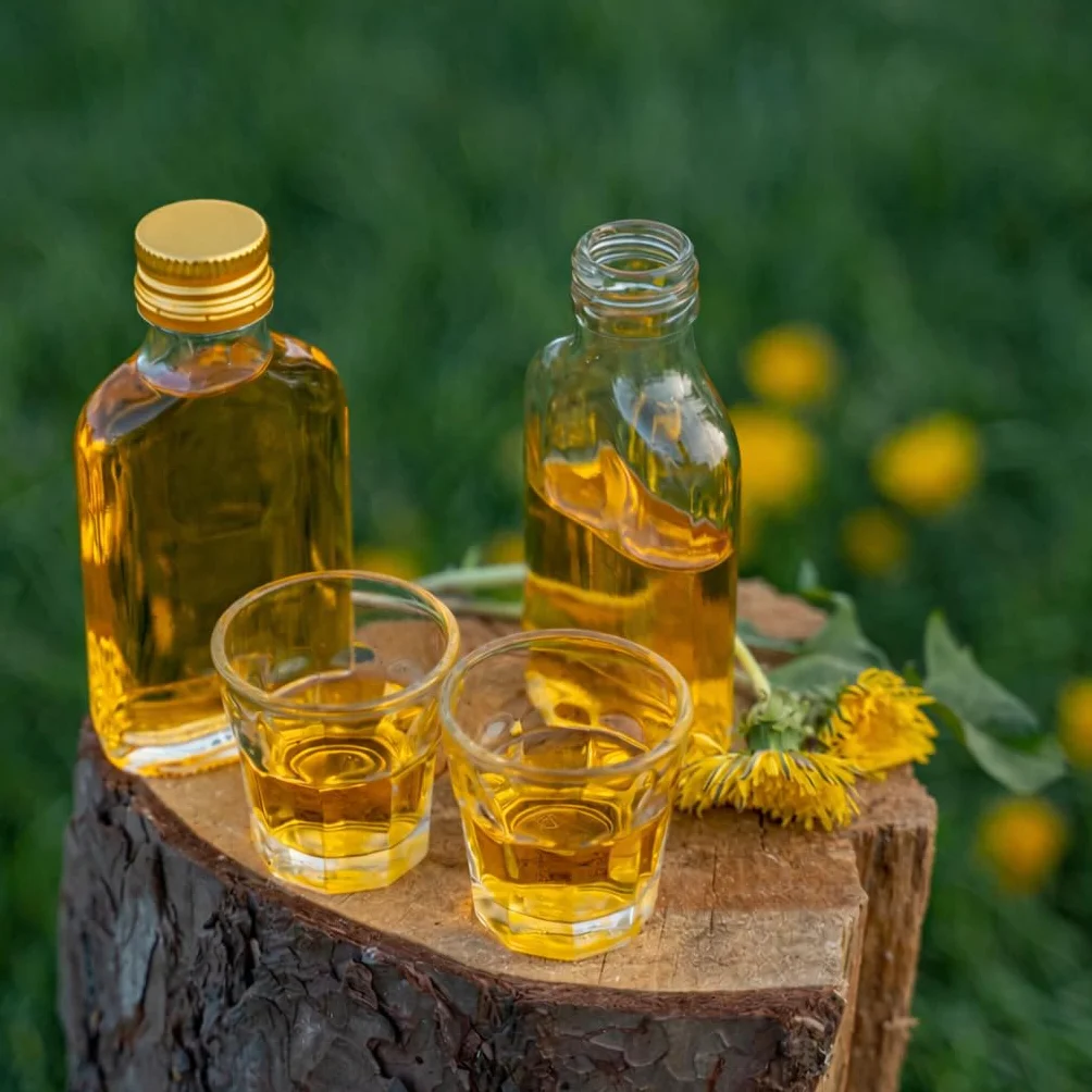 Butelki szklane 200 ml ze złotą zakrętką, 0,2 l, na likier, wódkę, ocet, olej (30)