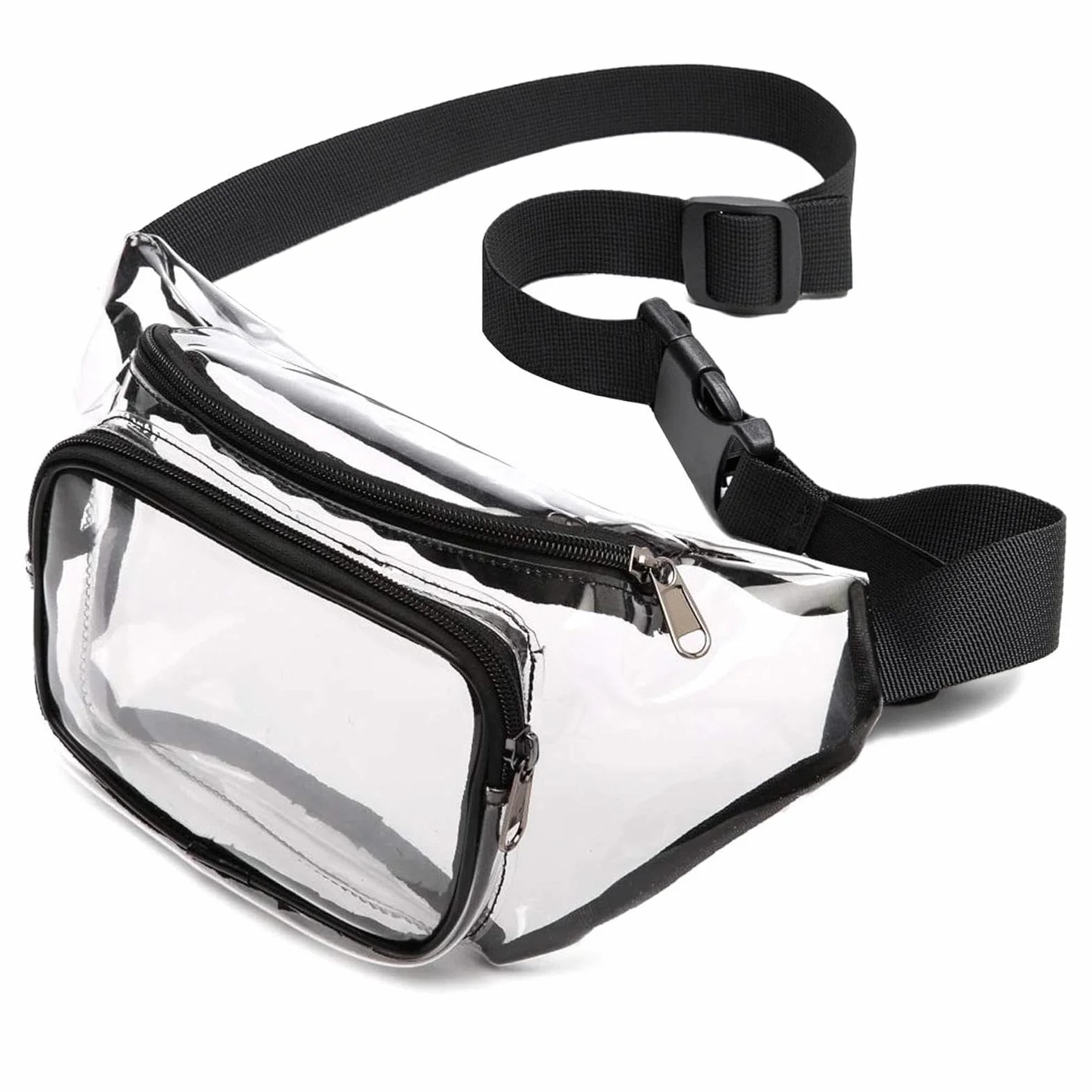Clear Waist Bag, czarny