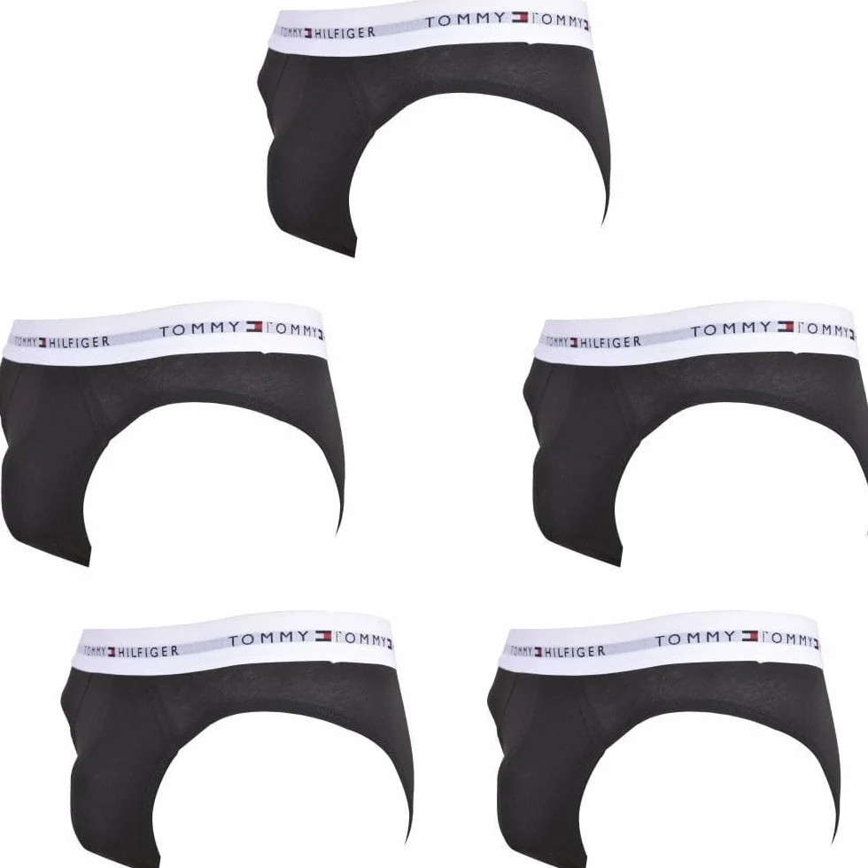 Tommy Hilfiger Majtki męskie, Wielokolorowy (czarny/czarny/czarny/czarny), L