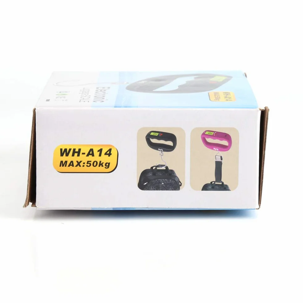 WEIHENG 50kg / 10g Cyfrowa Wisząca Waga Hakowa Wyświetlacz LCD Funkcja Tary Hak Wisząca Przenośna Elektroniczna Waga Bagażowa Waga Pocztowa Bez Baterii