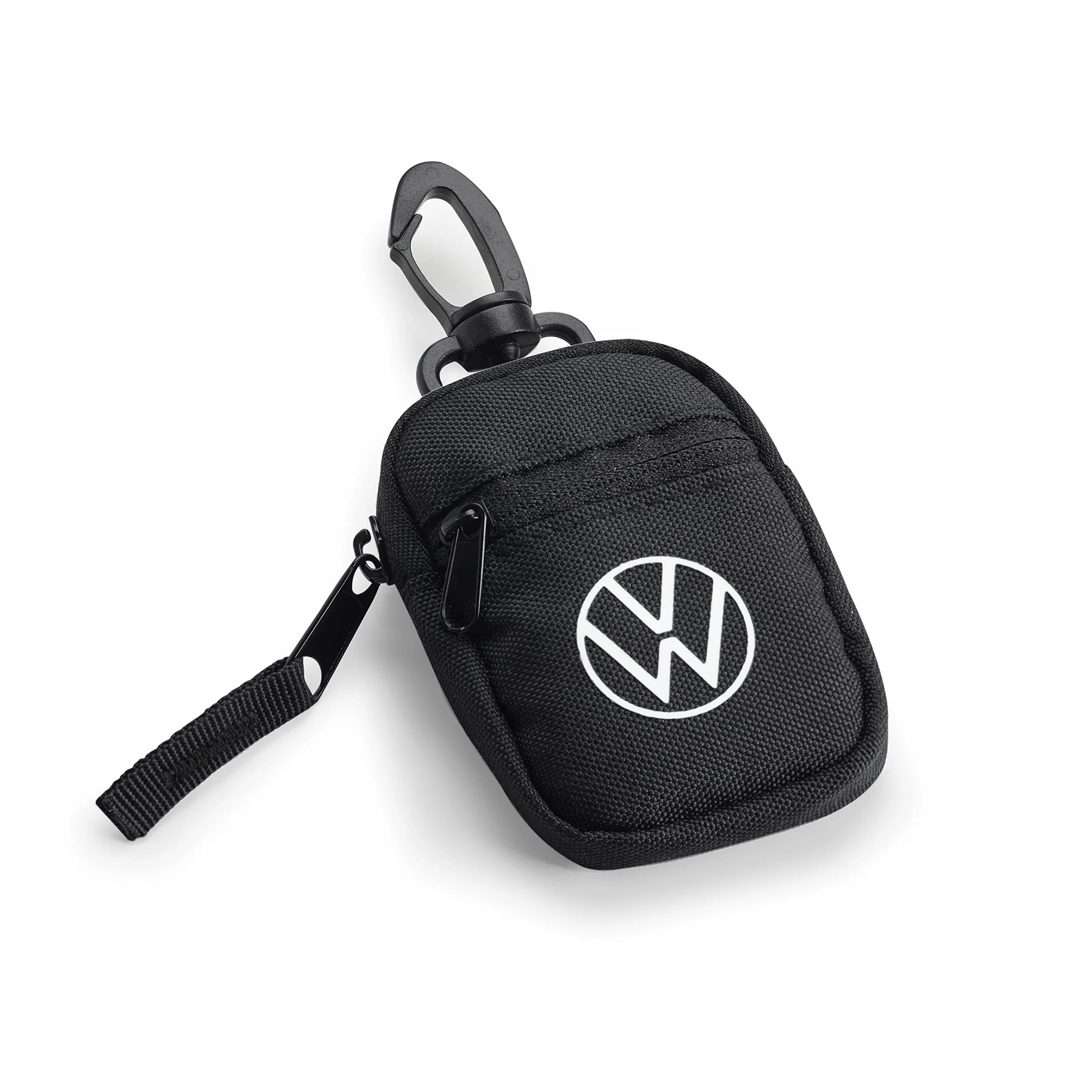Volkswagen 1H2087402 etui na klucze, czarne z logo VW i ochroną RFID, ochrona Keyless Go