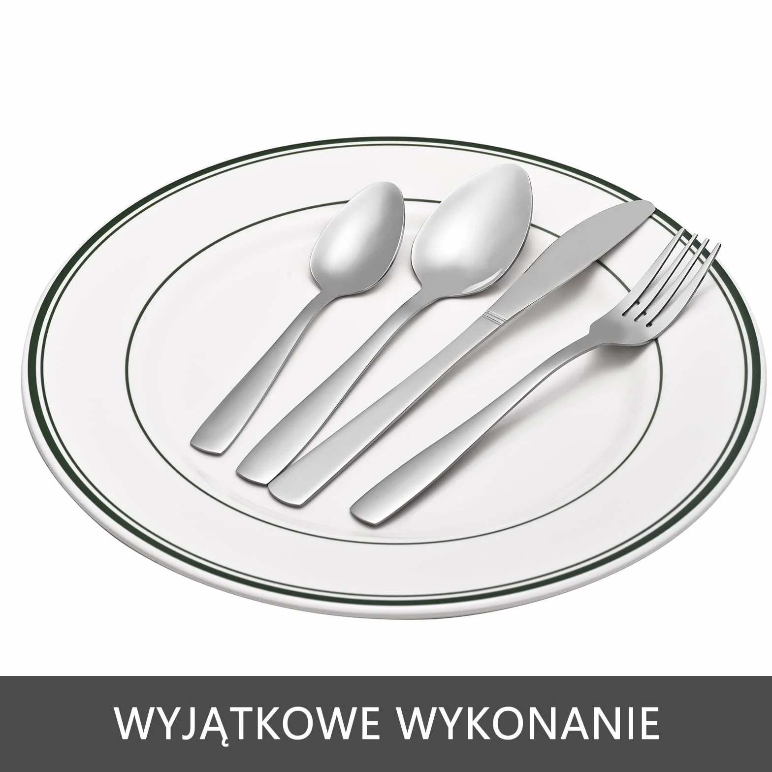 Otto Koning Hannover zestaw sztućców 16-częściowy dla 4 osób stal szlachetna polerowana