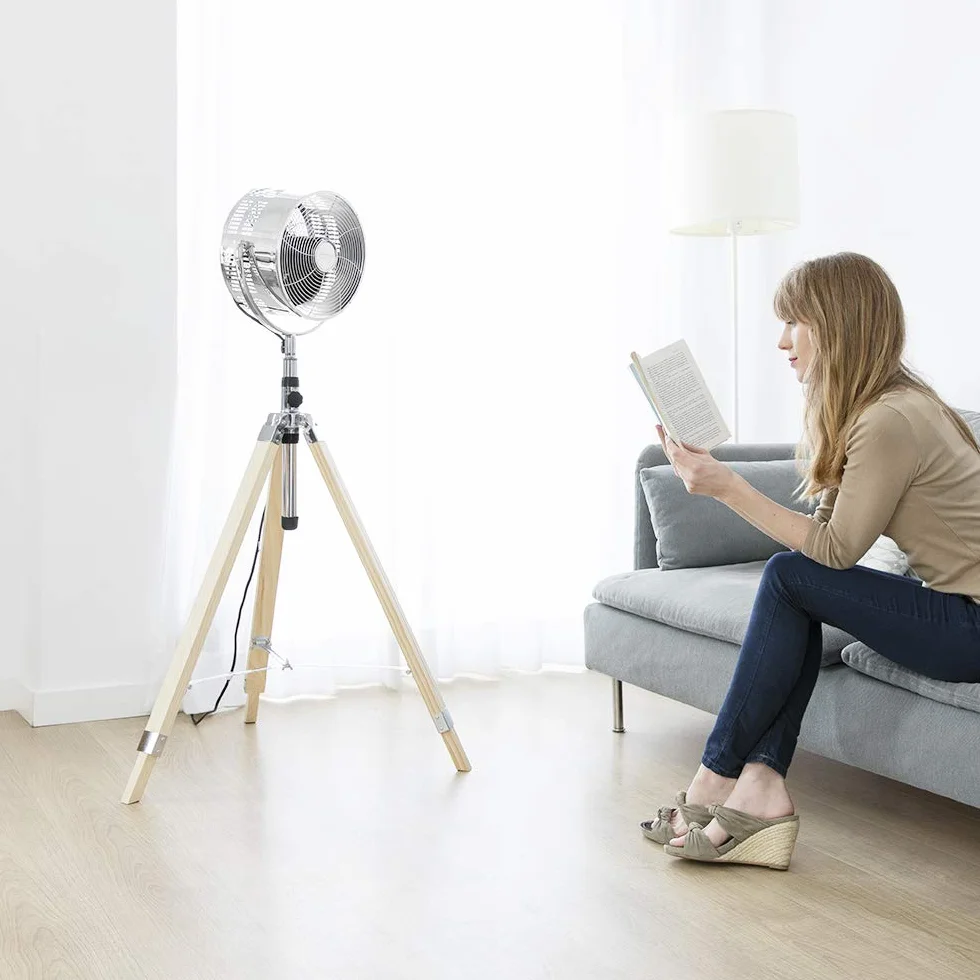 Cecotec EnergySilence 1200 Woody wentylator statywowy 80 W 30 cm 3 prędkości