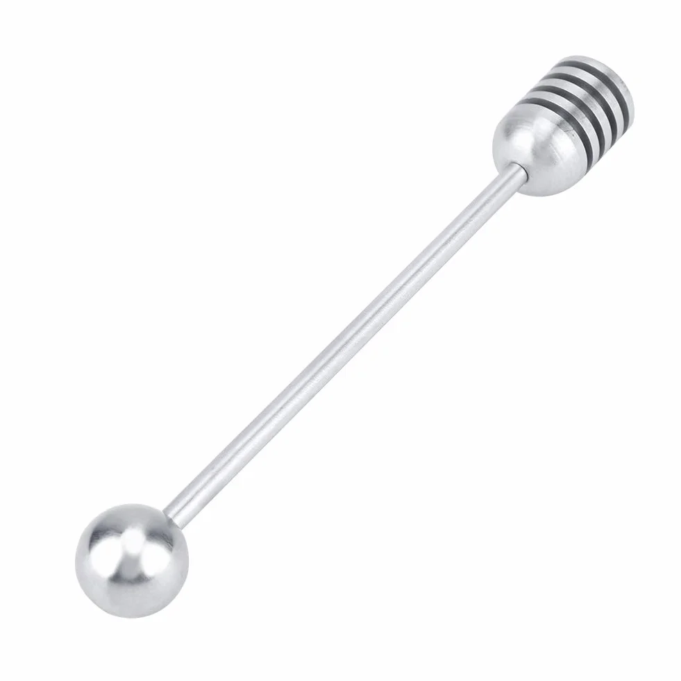 Yosoo Health Gear Masywne patyczki do miodu ze stali nierdzewnej i syropu, łyżka mieszadło Drizzler Glass Jam Stirring Wand do słoików