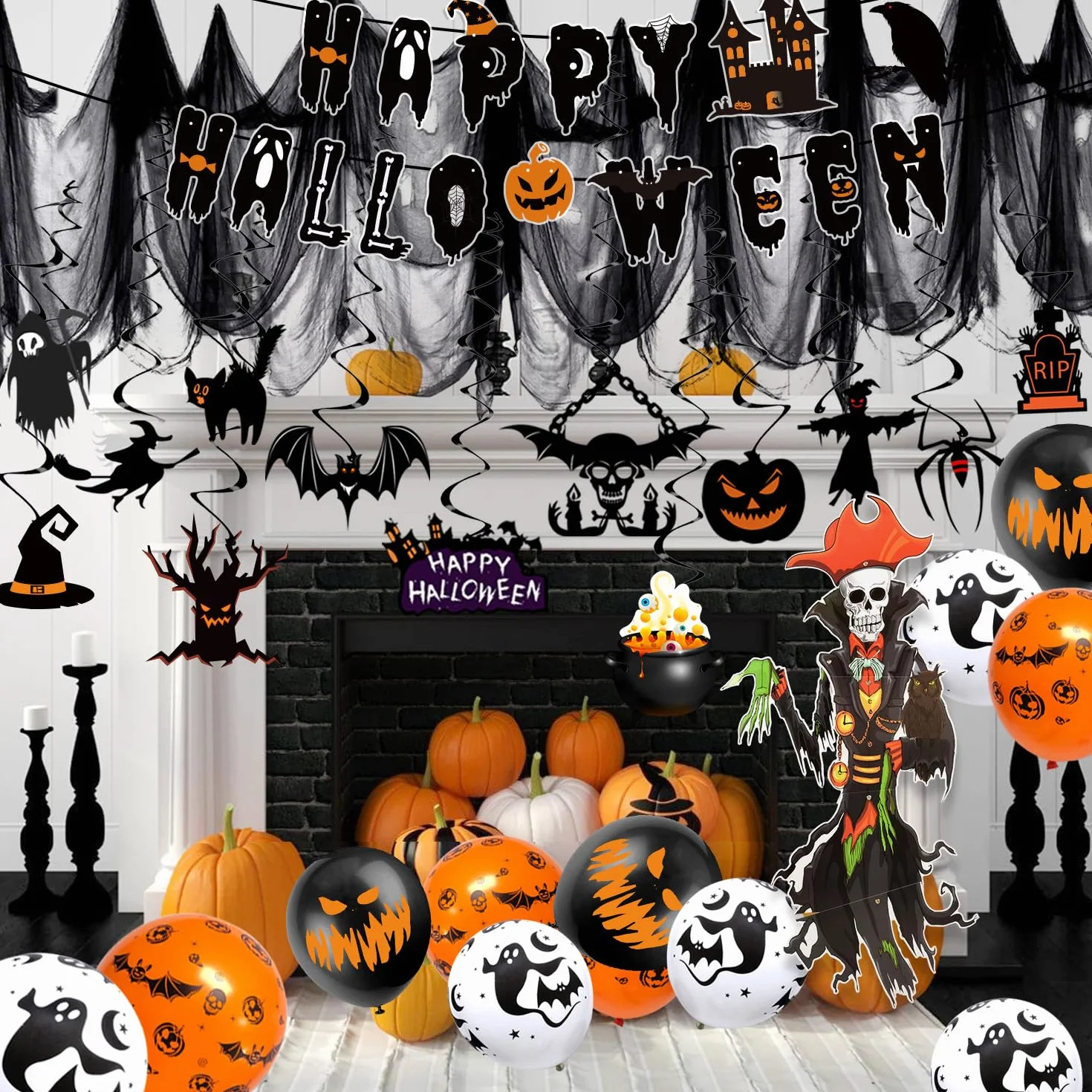 Humairc Dekoracja ducha Happy Halloween