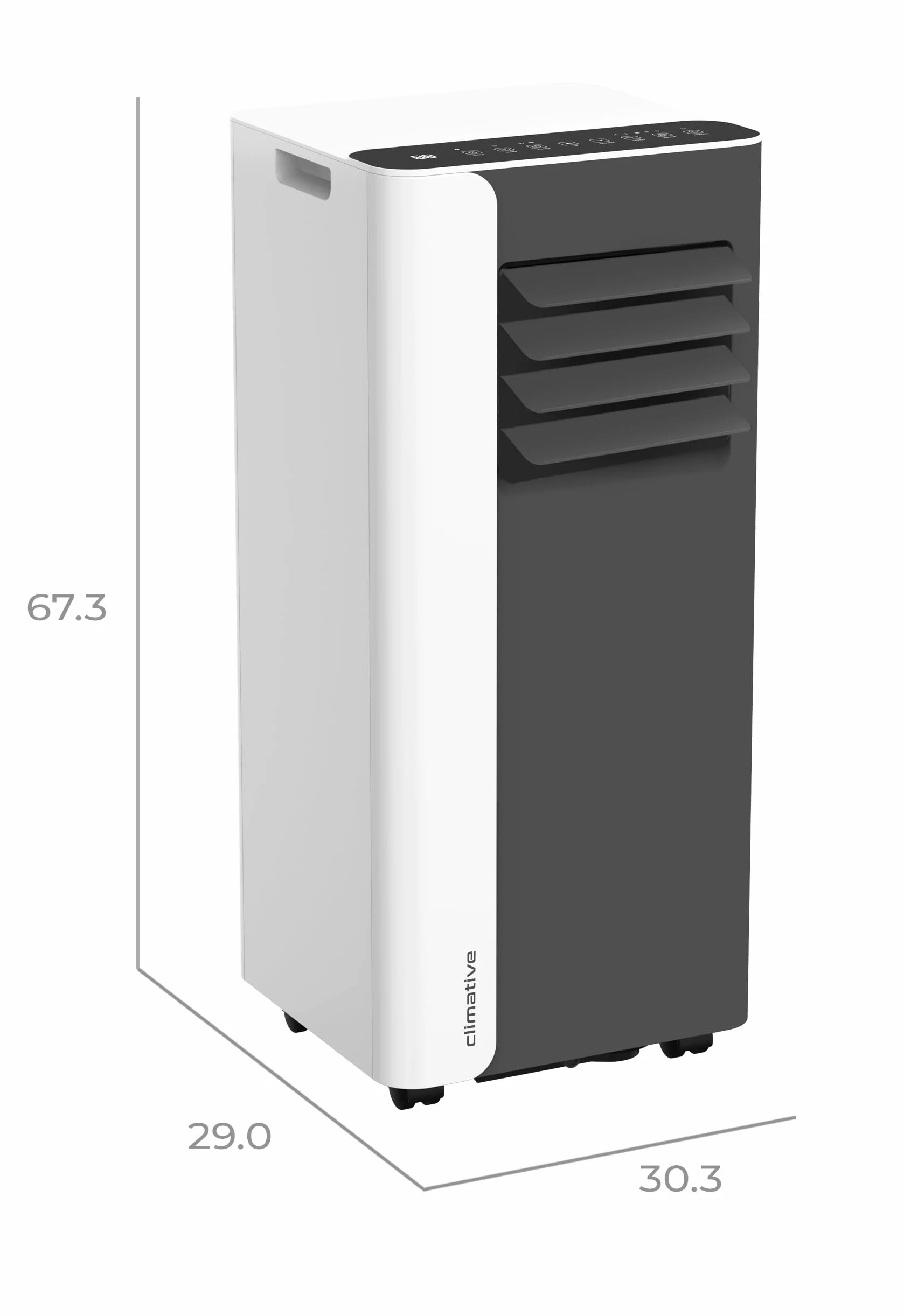 Klimatyzator Przenośny AC26-S MINI WiFi 2,6 kW BTU 9000 340 m³/h Tuya Smart 3w1