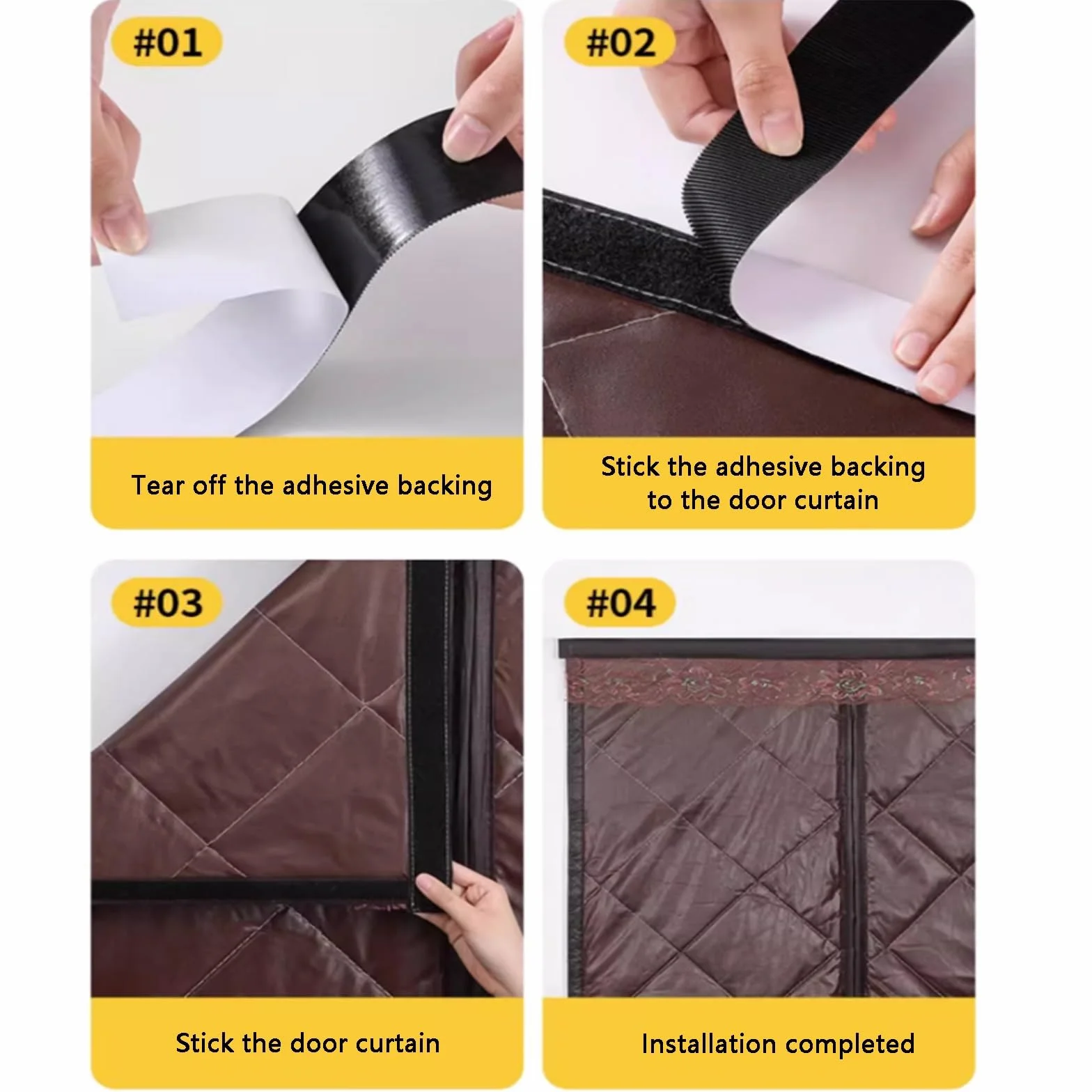 Magnetic Thermal Door Curtain, Winter Door Curtain, Warm Windproof Sound Insulation Thickened Oxford Cloth