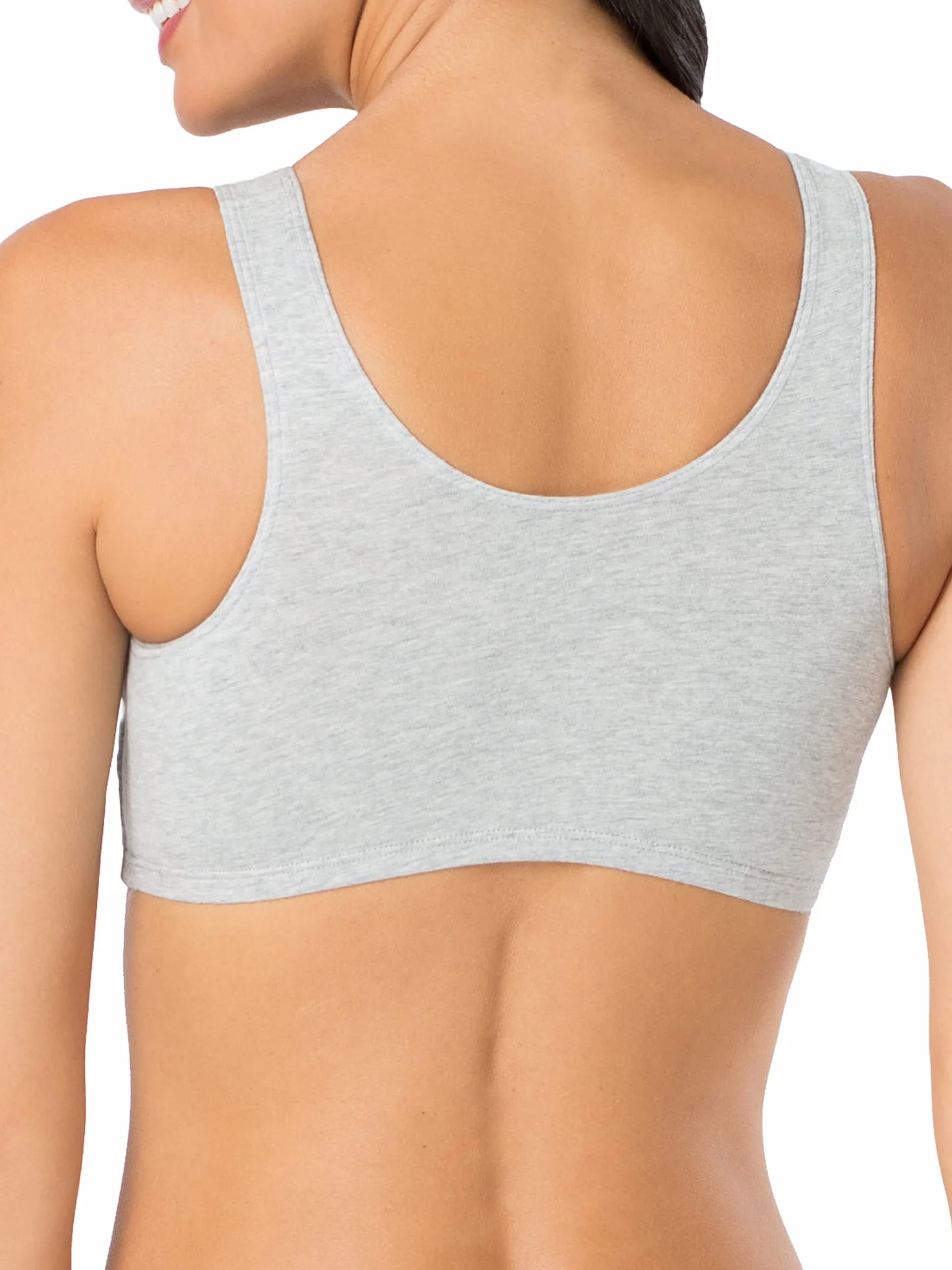 Fruit of the Loom Biustonosz sportowy Kobiety Tank Style Cotton Sports Bra (4 w zestawie)