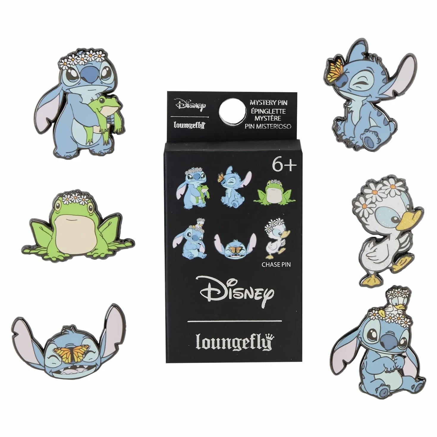Funko Loungefly Disney Lilo & Stitch - Wiosenny Ścieg - 1 z 6 do Kolekcjonowania - Różne Style - Emaliowane Przypinki - Urocza Broszka Kolekcjonerska - Do Plecaków i Toreb - Pomysł na Prezent