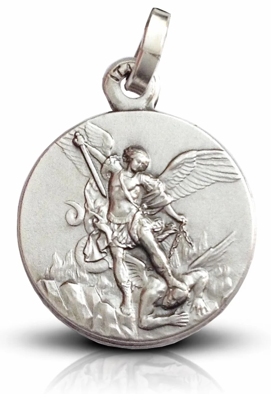 Medalion archanioła Michael - patron ścigania przestępstw - 100% Made in Italy