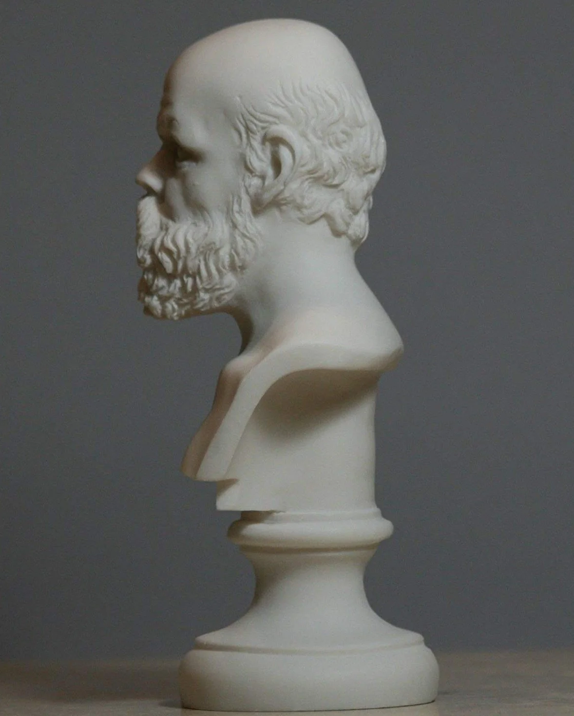 Artist Unknown Grecki filozof Sokrates Popiersie Statua Alabaster 15 cm