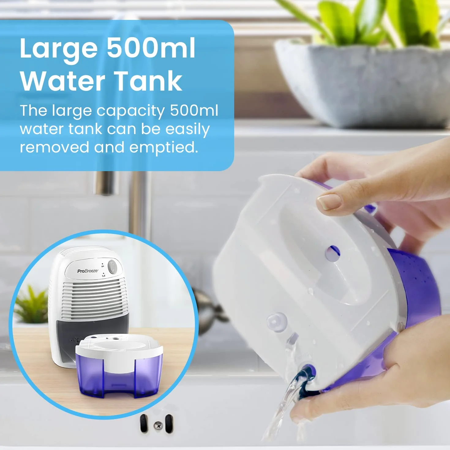 Pro Breeze Osuszacz Powietrza 500 ml 21 W Odwilżacz do Domu