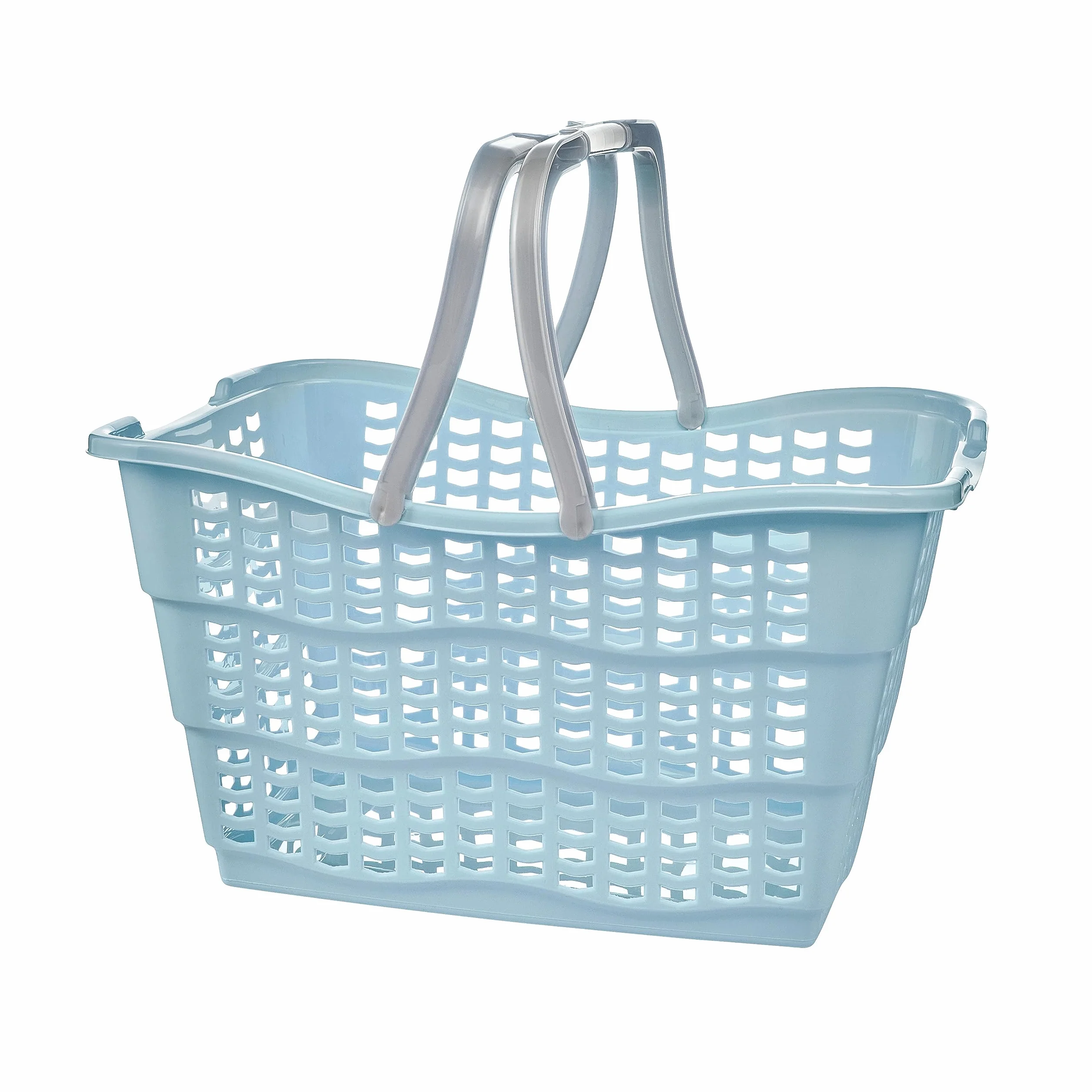 keeeper Praktischer Einkaufskorb Alma, Stabiler Kunststoff (PP), 40 x 29 x 22,5 cm, 15 l, Nordic Blue