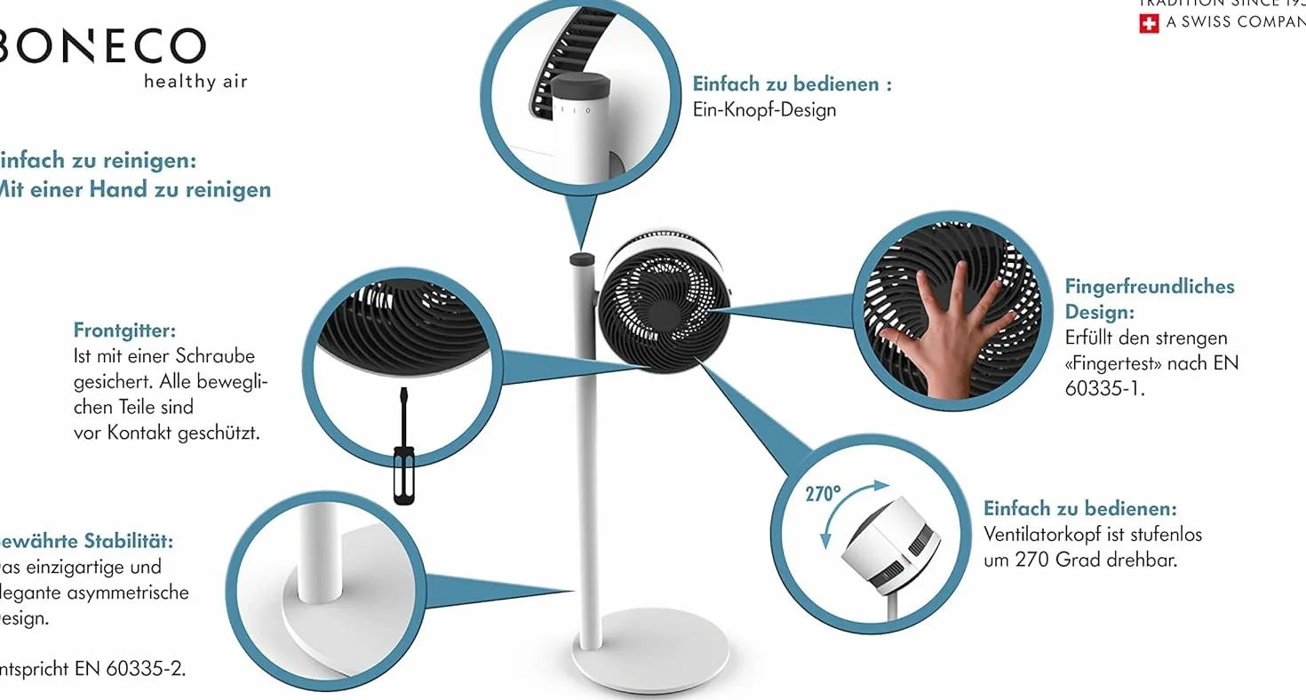 BONECO wentylator Air Shower F230 biały