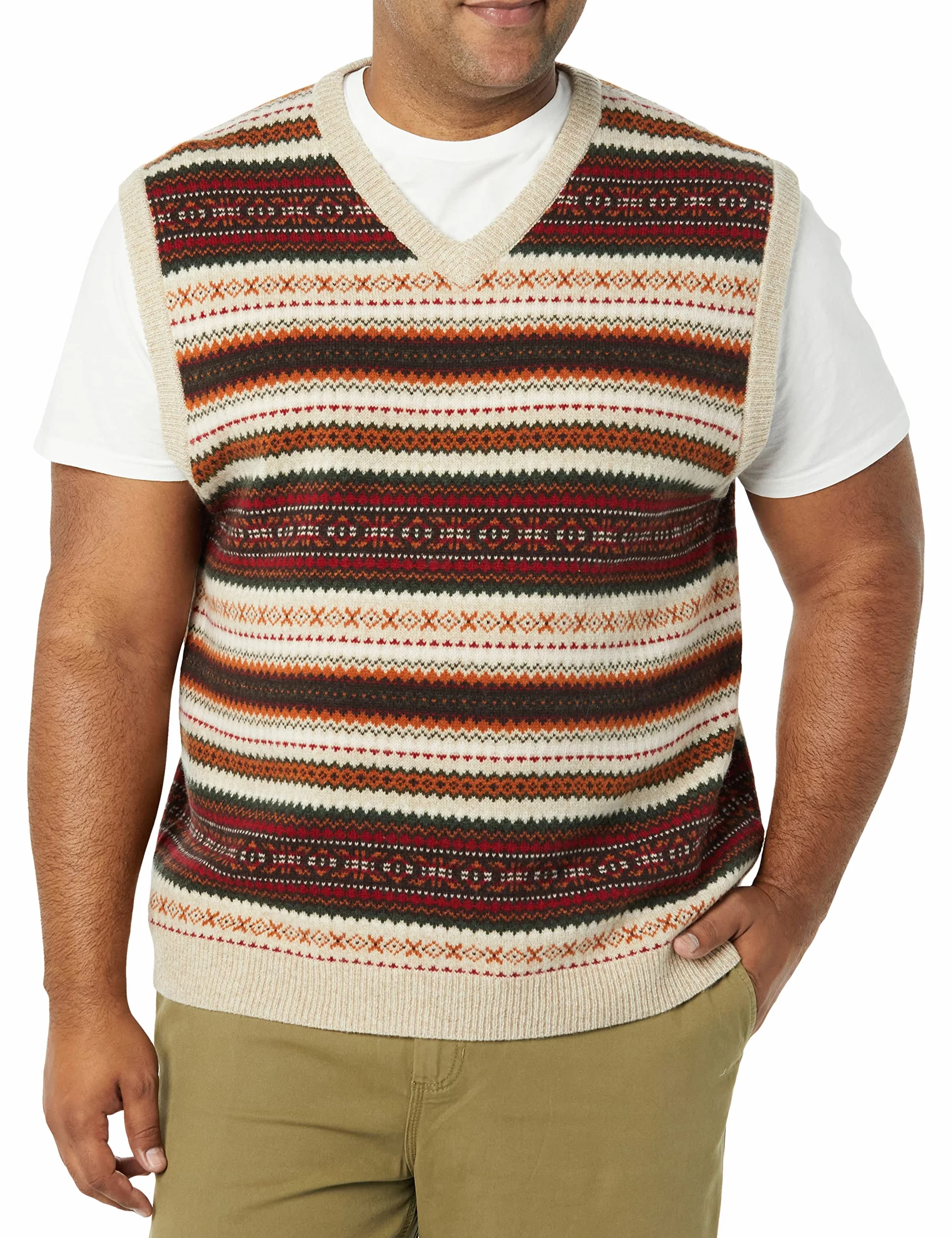 Amazon Essentials Mężczyźni Kamizelka z wełny jagnięcej (wcześniej Goodthreads)
