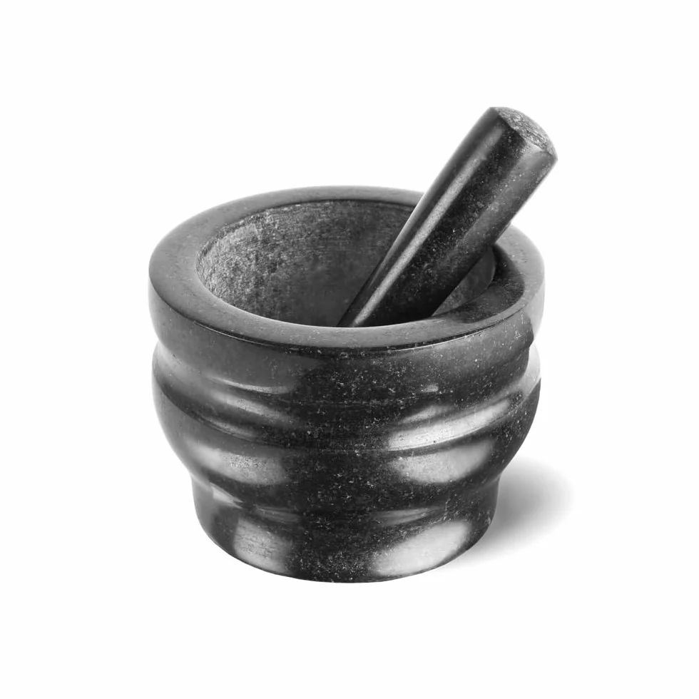 Cole & Mason Worcester moździerz z tłuczkiem granit 14 cm czarny