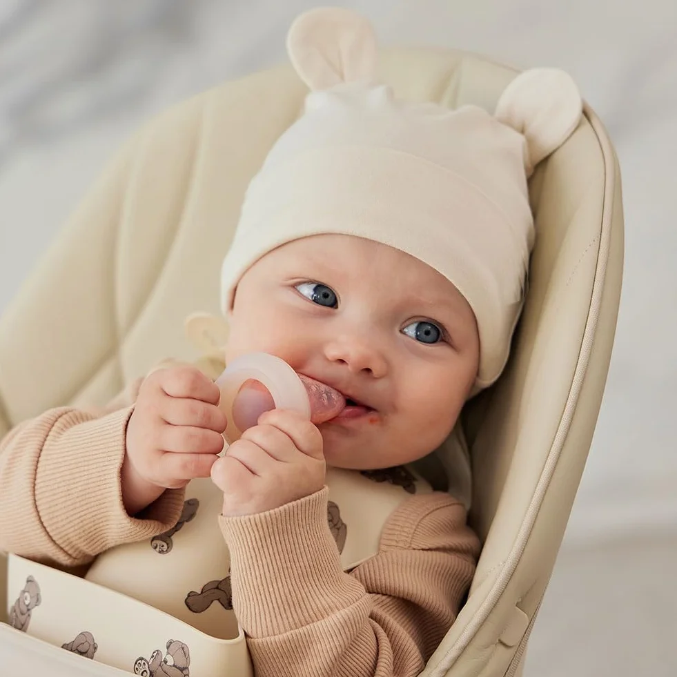 Tokaneit Czapki i rękawiczki dla niemowląt od 0 do 6 miesięcy jeden rozmiar 3 zestawy rękawiczek do czapek, urocza czapka z dzianiny dla małych dzieci, dla małych chłopców i dziewczynek