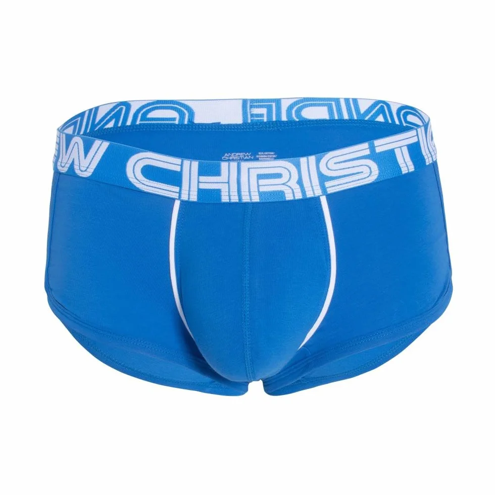 Andrew Christian Bielizna Męska Slow Fashion Boxer w/SHOW-IT® Elect Blue - Niebieski - 1x ROZMIAR S