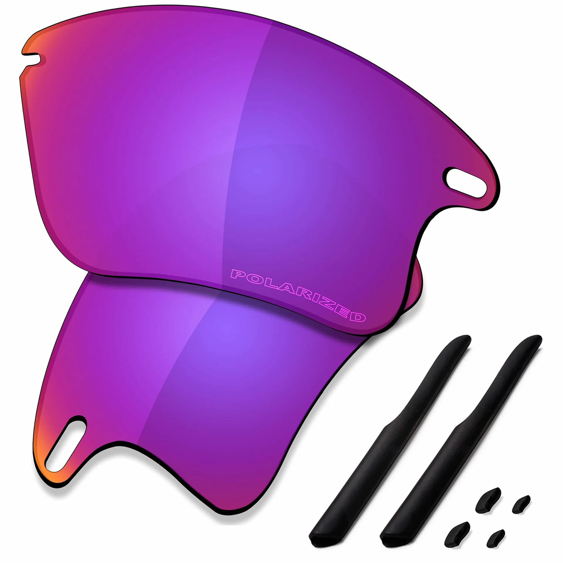 SAUCER Najwyższej jakości zamienne soczewki i zestawy gumowe do Oakley Fast Jacket XL OO9156 | Fast Jacket XL Low Bridge Fit okulary przeciwsłoneczne