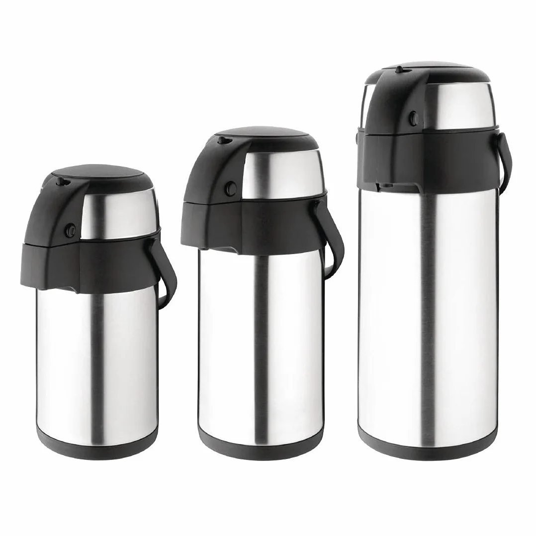 Olympia Pompa Action Airpot 5 l dzbanek do herbaty ze stali nierdzewnej 445 x 172 mm