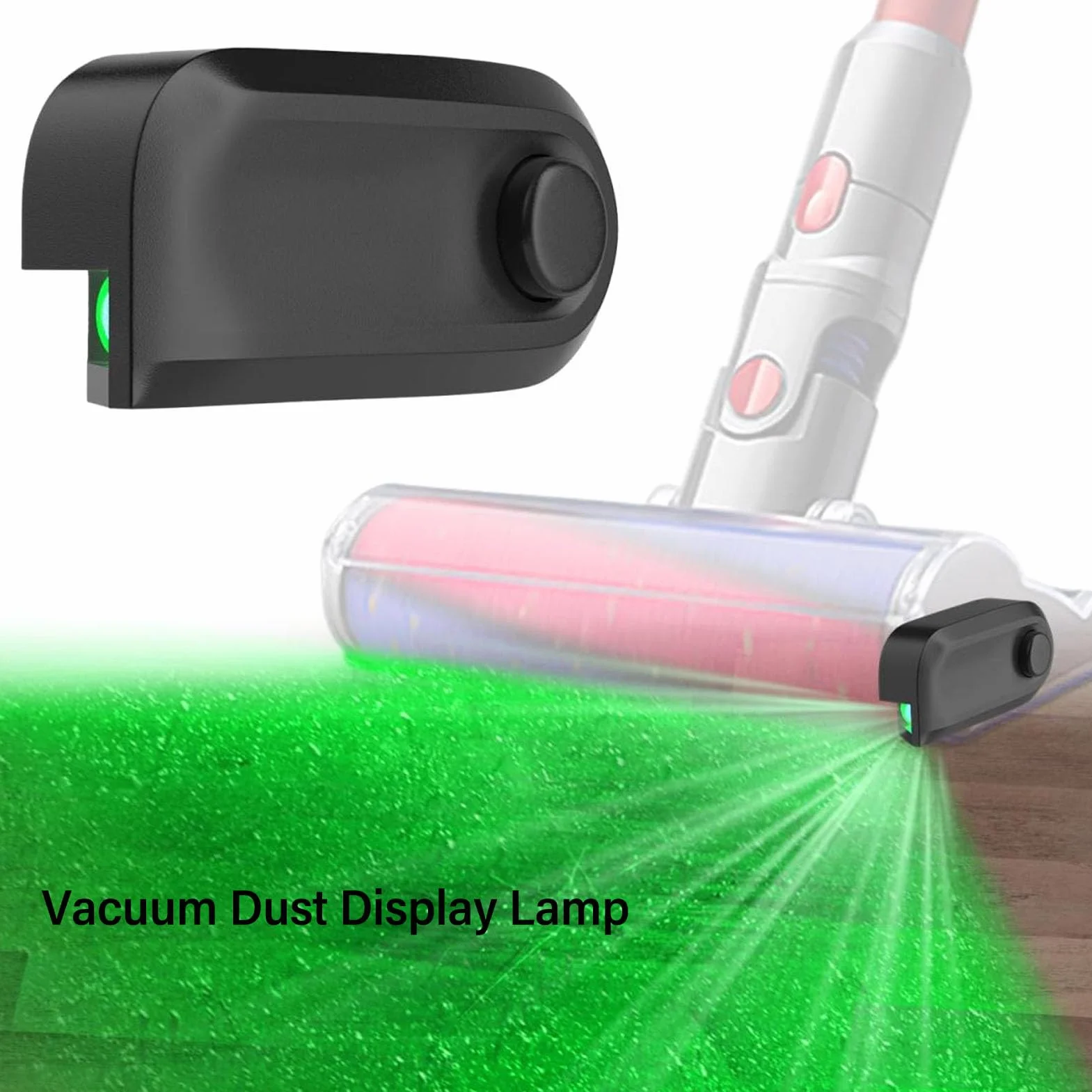 Lampa wykrywania pyłu z zielonym laserem do odkurzaczy LED