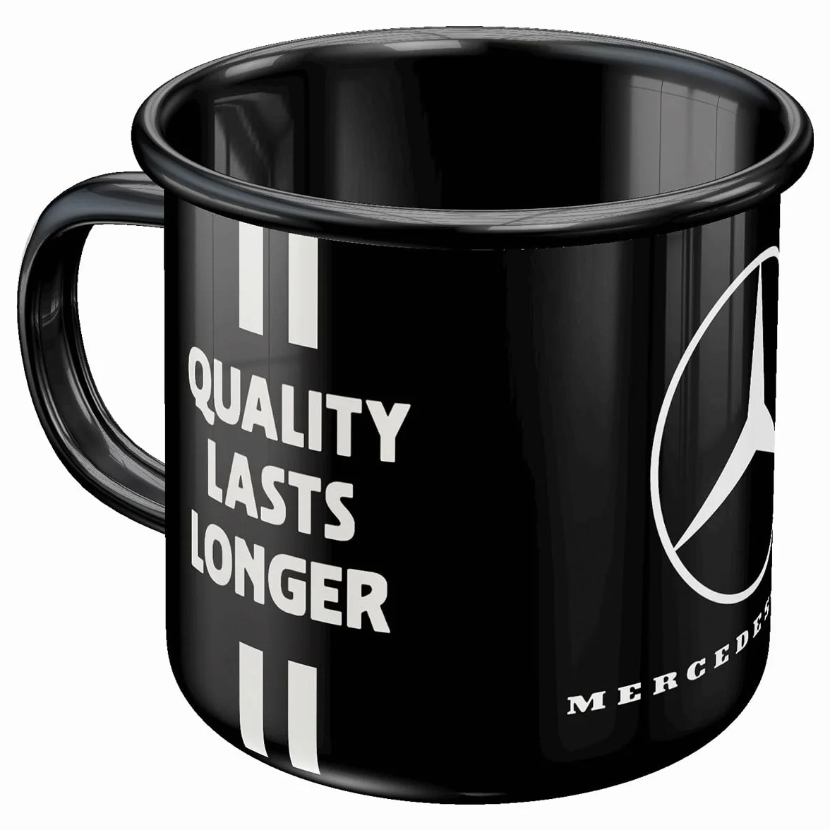 Nostalgic-Art Retro kubek emaliowany 360 ml Daimler Truck Drivers Only Oficjalny produkt licencjonowany