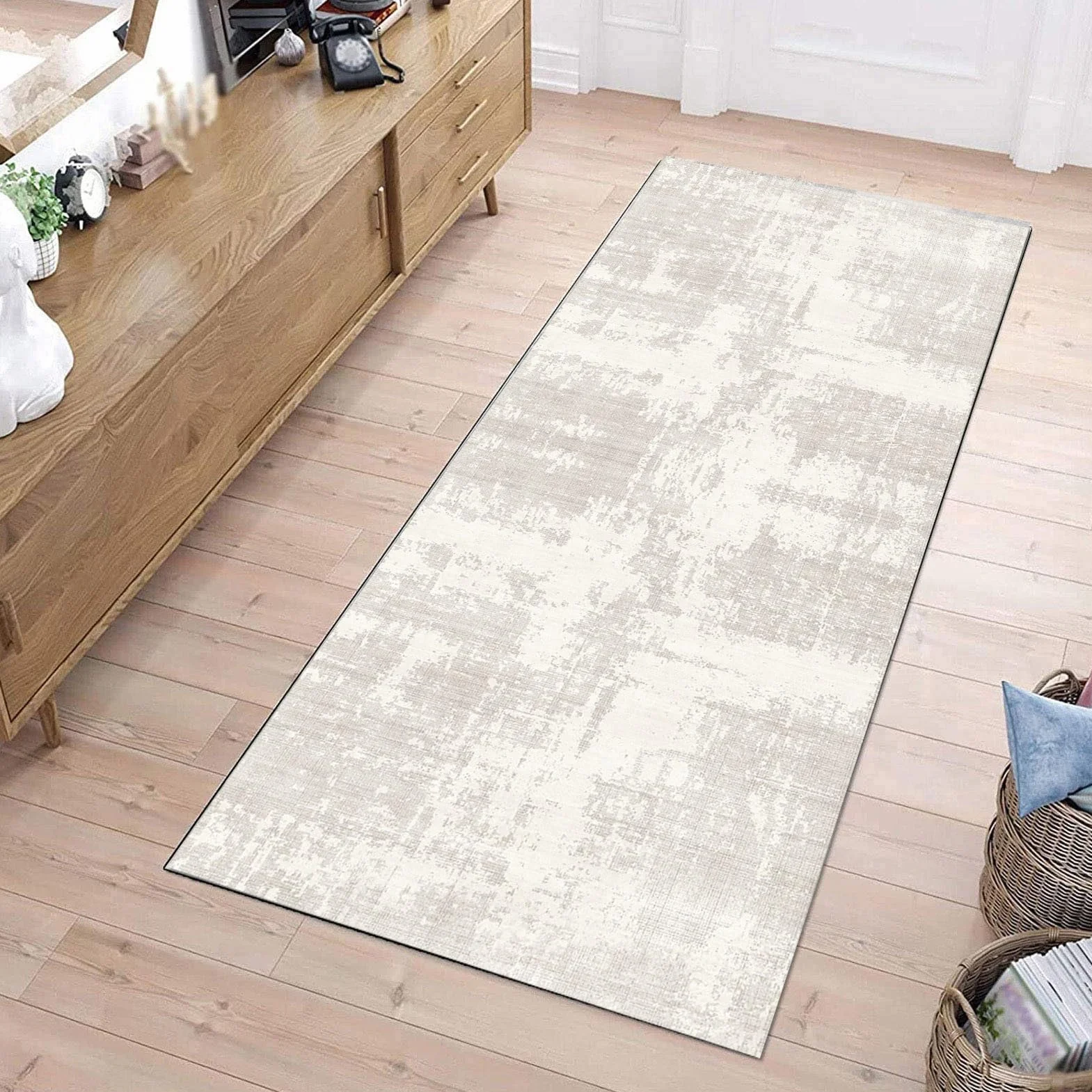 Długi wąski chodnik do przedpokoju dywan antypoślizgowy zmywalny 80×450cm