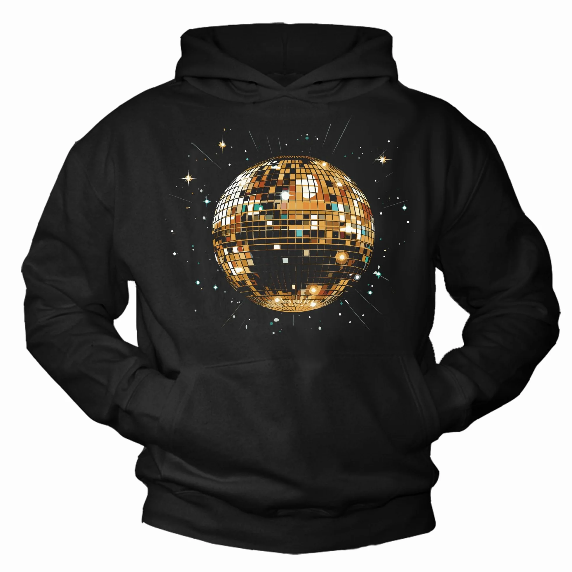 MAKAYA Bluza Z Kapturem W Stylu Retro Męska Bluza Z Kapturem Z Nadrukiem Bluza W Stylu Vintage Bluza Z Nadrukiem Disco I Kapturem