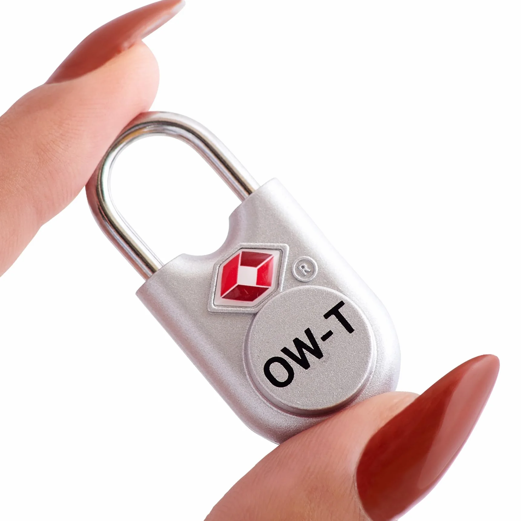 OW-Travel TSA Kłódka z Kluczykiem ​(Zestaw 2 Silver) Zamki Bagażowe na Klucz. Wytrzymałe Kłódki Bagażowe z Zamkiem na Klucz do Bagażu, Torby, Walizki, Plecaka, Szafki na Siłowni