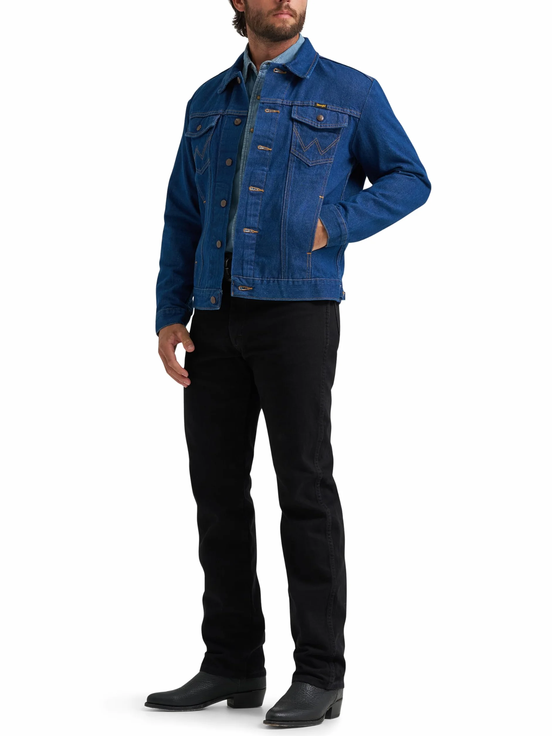 Wrangler Rugged Wear kurtka jeansowa bez podszewki Kurtka dżinsowa Mężczyźni