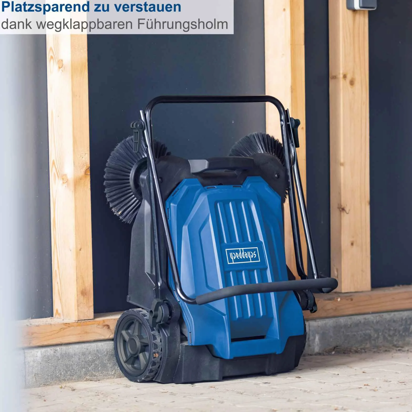 Scheppach Zamiatarka S800 ręczna zamiatarka 650 mm 2600 m²/h 20 l 3 szczotki