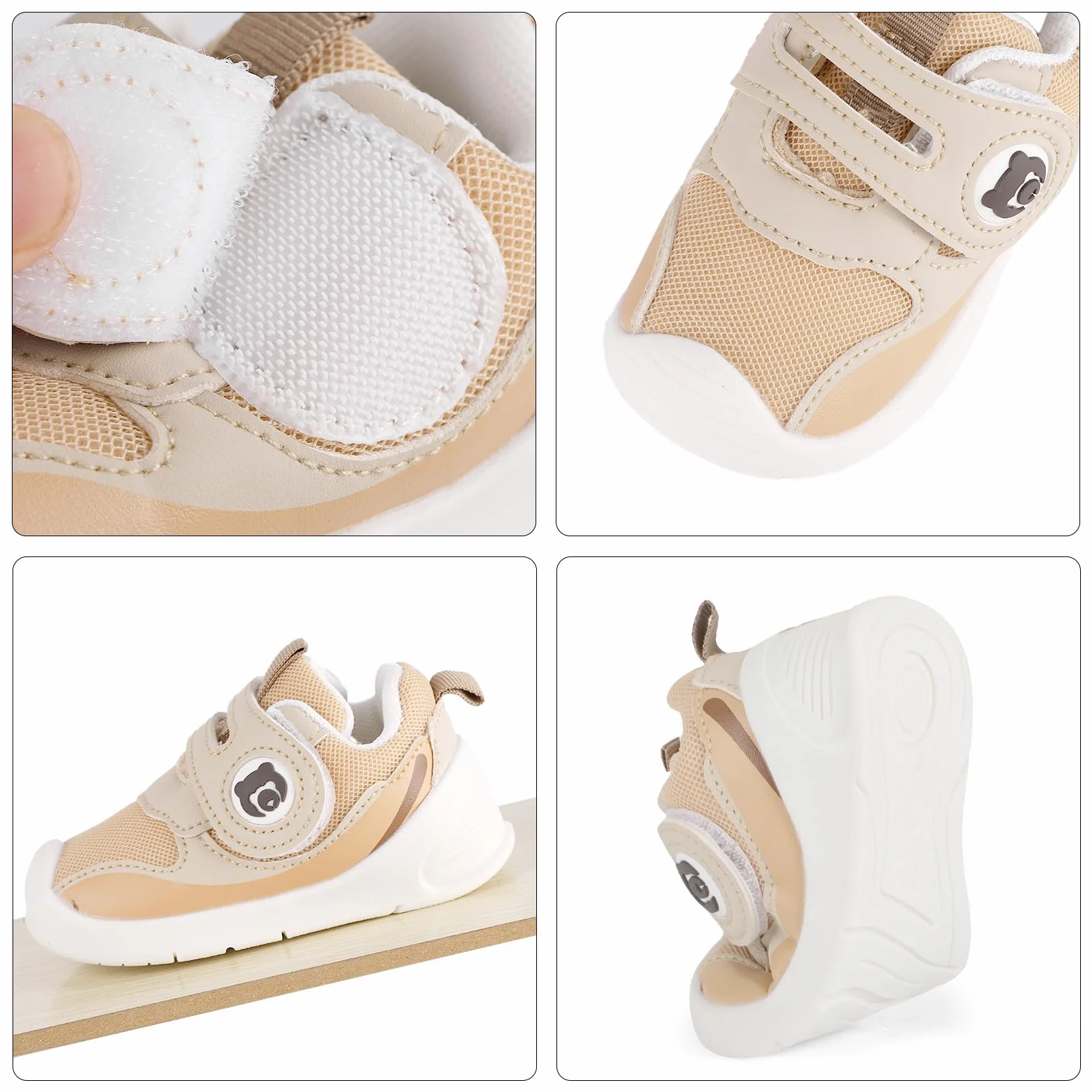 MK MATT KEELY Buty dla noworodków, buty dla noworodków, buty dla dzieci, oddychająca siatka, z antypoślizgowymi gumowymi podeszwami