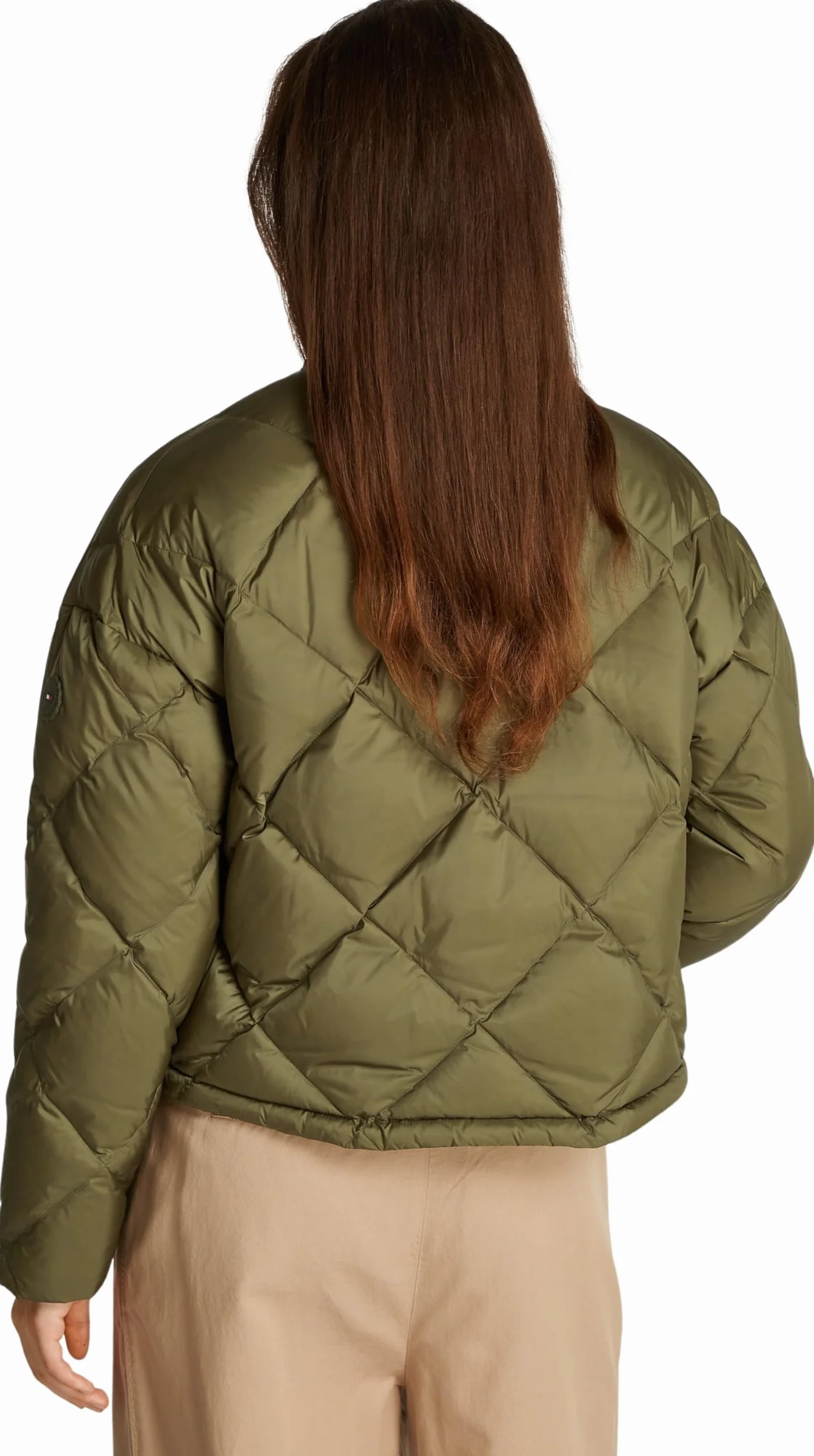 Tommy Hilfiger Chinosy Kobiety Casualowa Pikowana Bomberka Puchowa Ww0ww44342