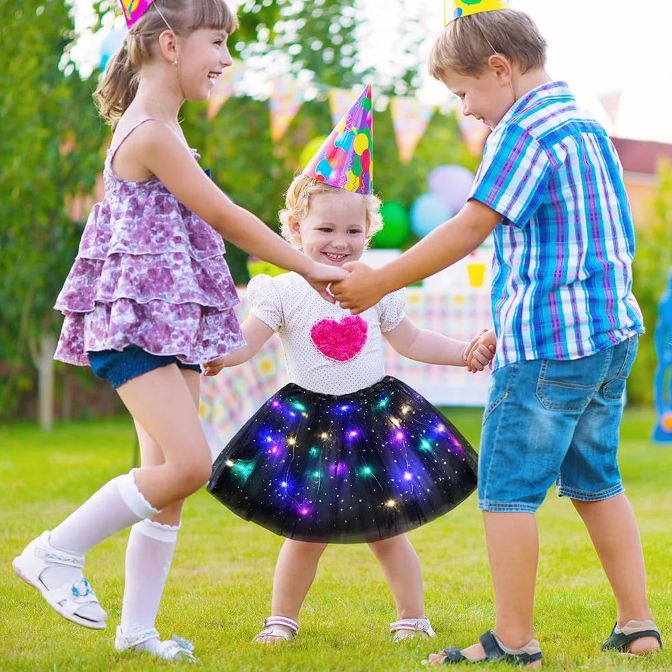Spódnica tiulowa dla dzieci tutu z podszewką 30 cm