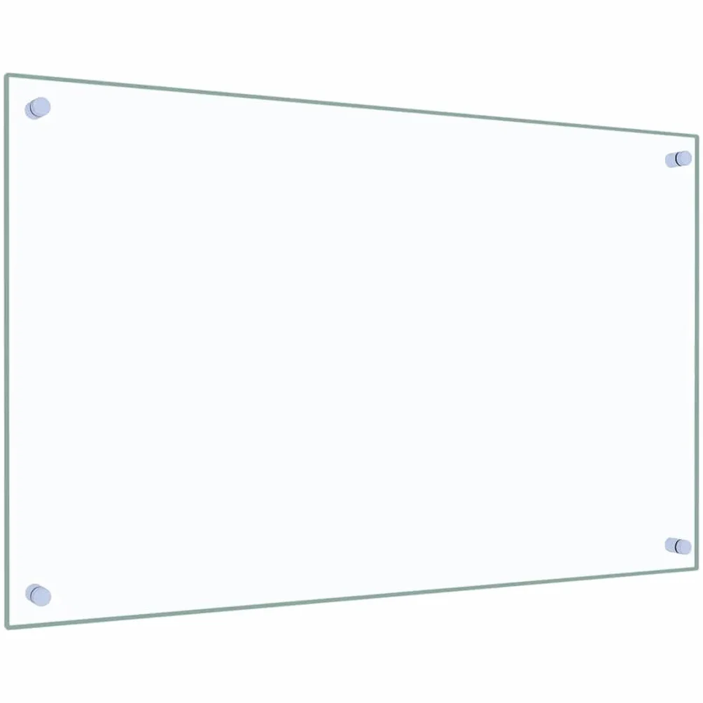 vidaXL Panel ochronny do kuchni przezroczysty 80x50 cm szkło