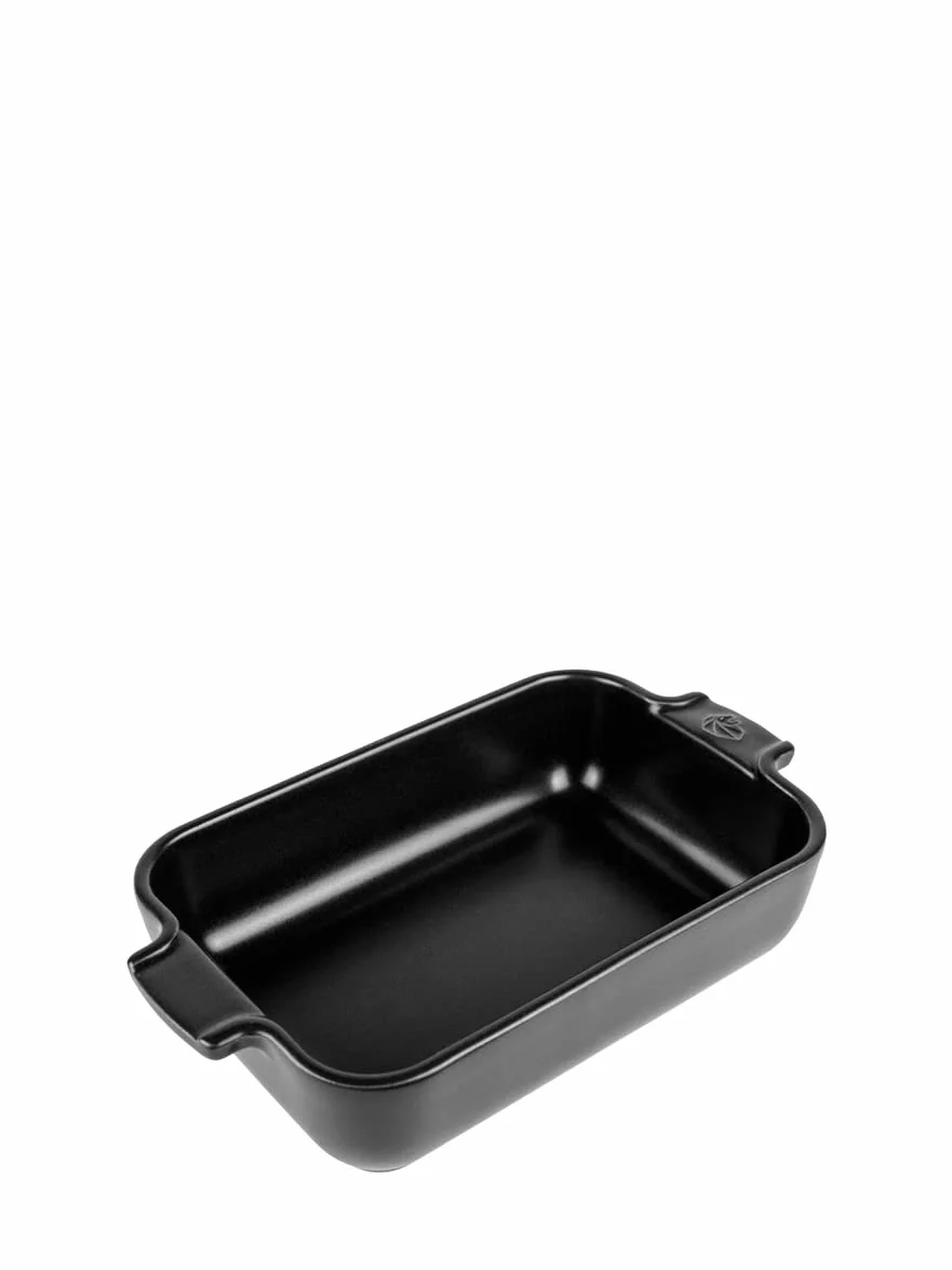 PEUGEOT Prostokątne naczynie do zapiekania z ceramiki 22 cm x 11,3 cm x 5,1 cm 0,85 l satynowa czerń