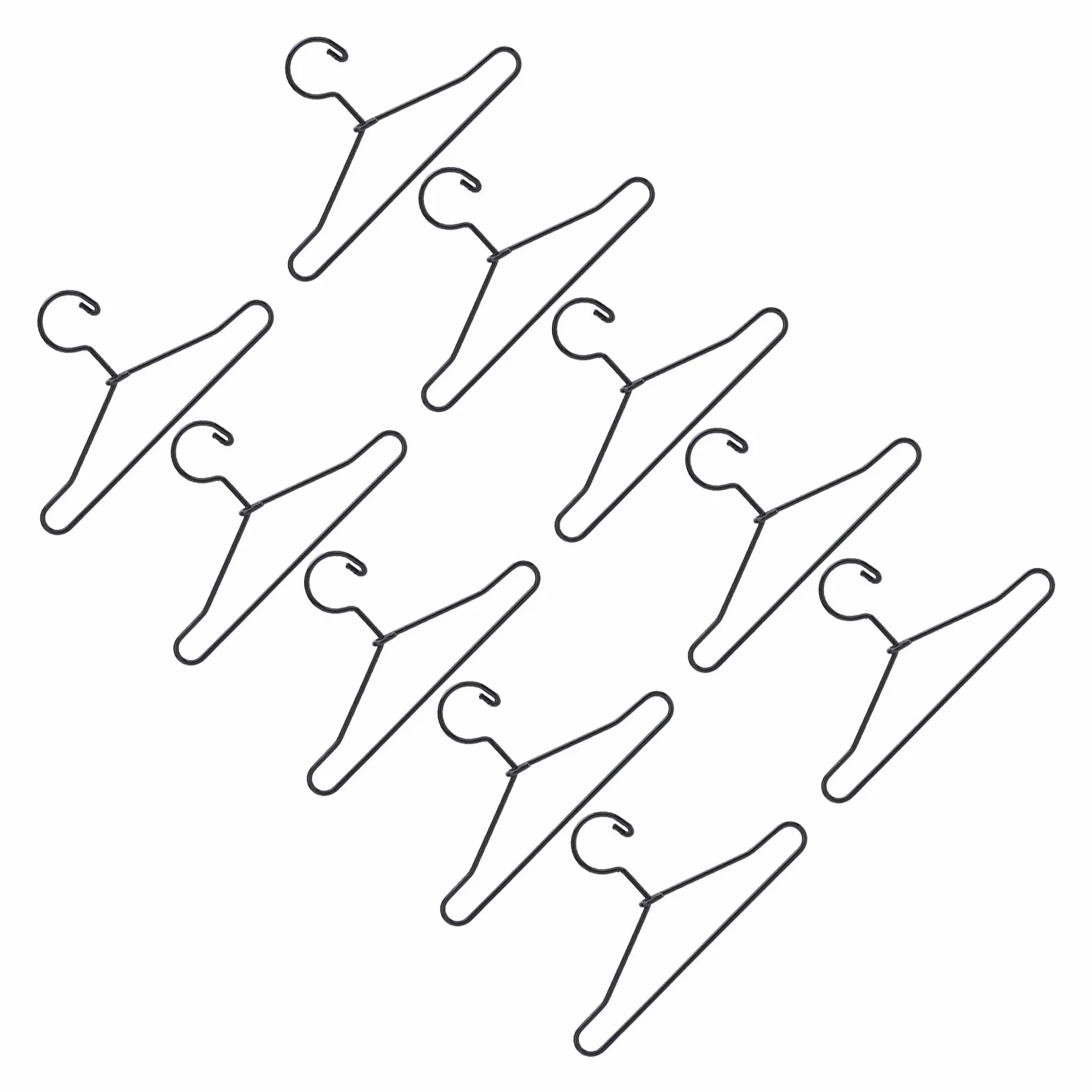 Wieszaki na Ubranka dla Lalek 10 szt. Metalowe Miniaturowe