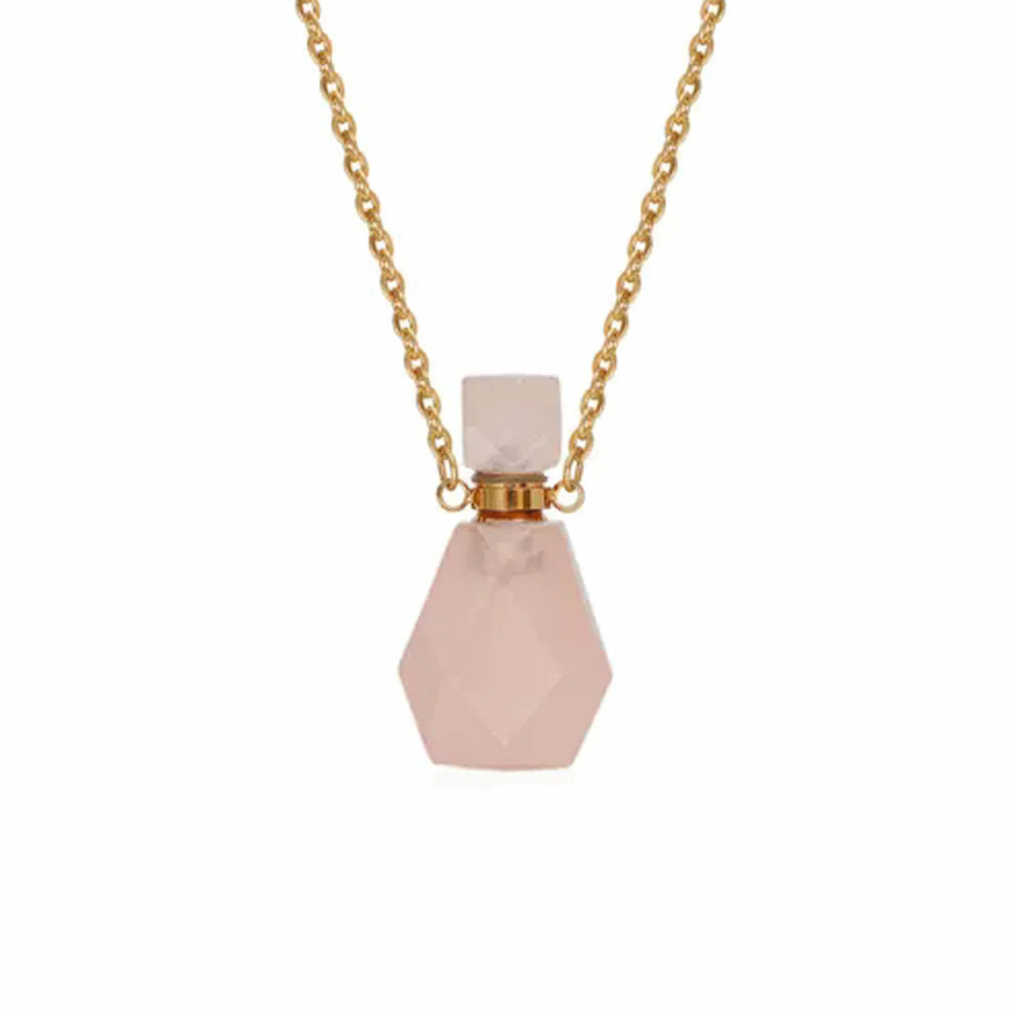 Naturalne butelki perfum Wisiorek Butelka olejku Gems-1szt-Kwarc dymny