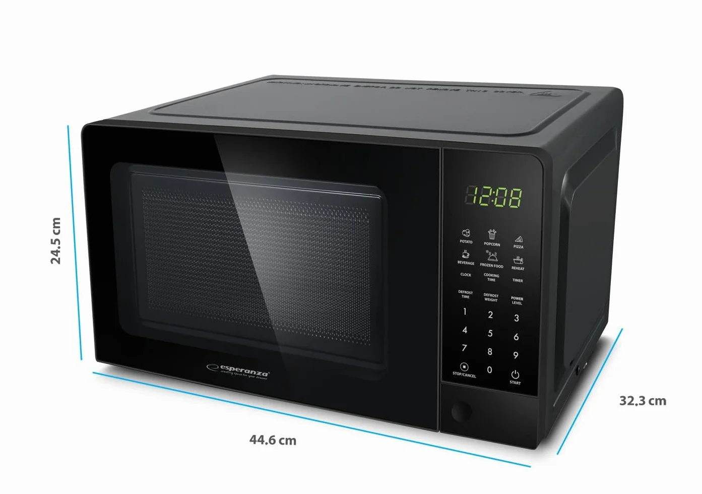Esperanza EKO009 Kuchenka mikrofalowa 1100 W Czarny
