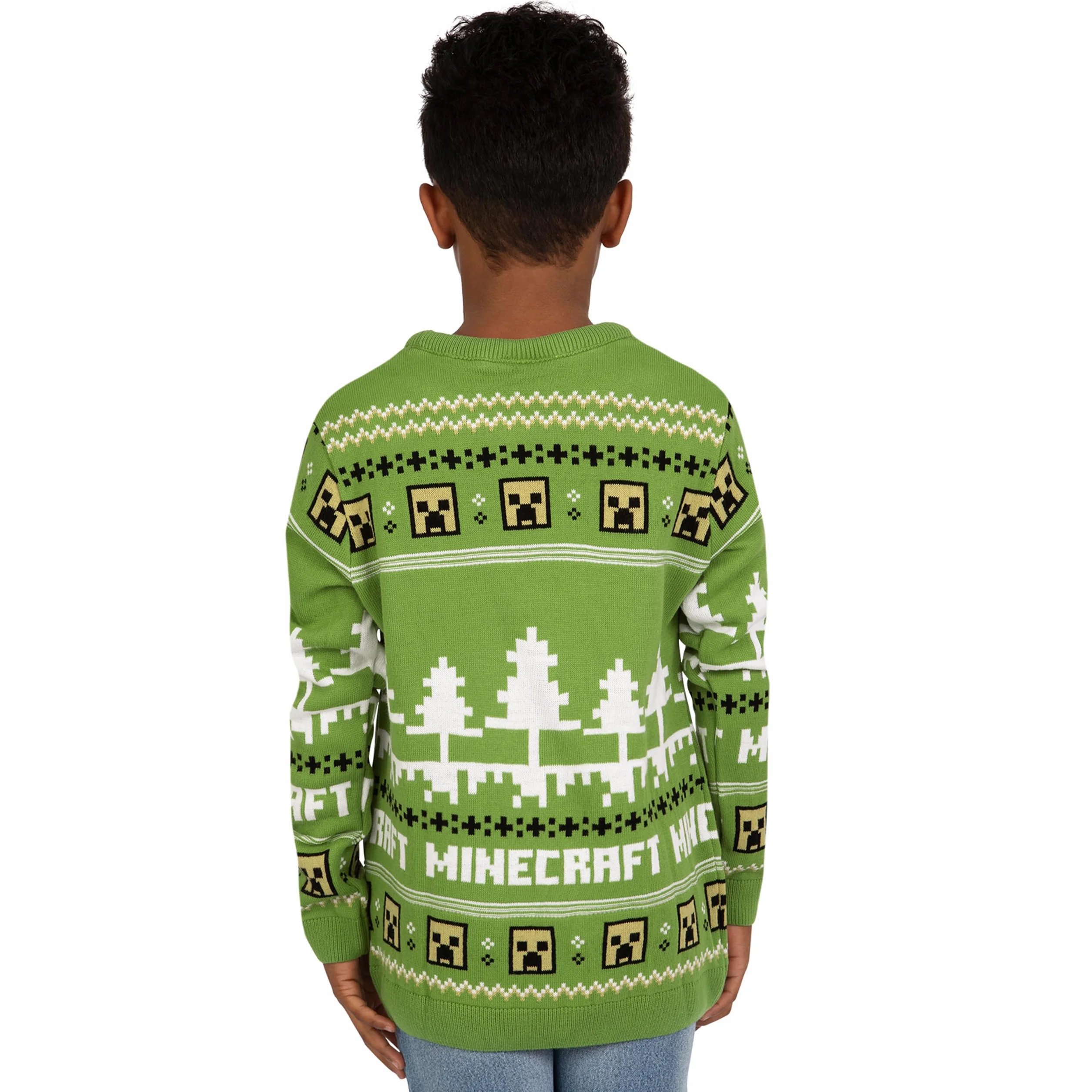 Minecraft Chłopcy Sweter świąteczny