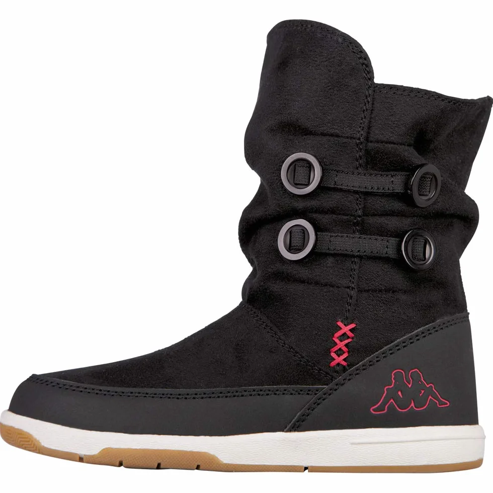 Kappa Chłopięce buty dziecięce unisex kremowe botki dziecięce, Czarny