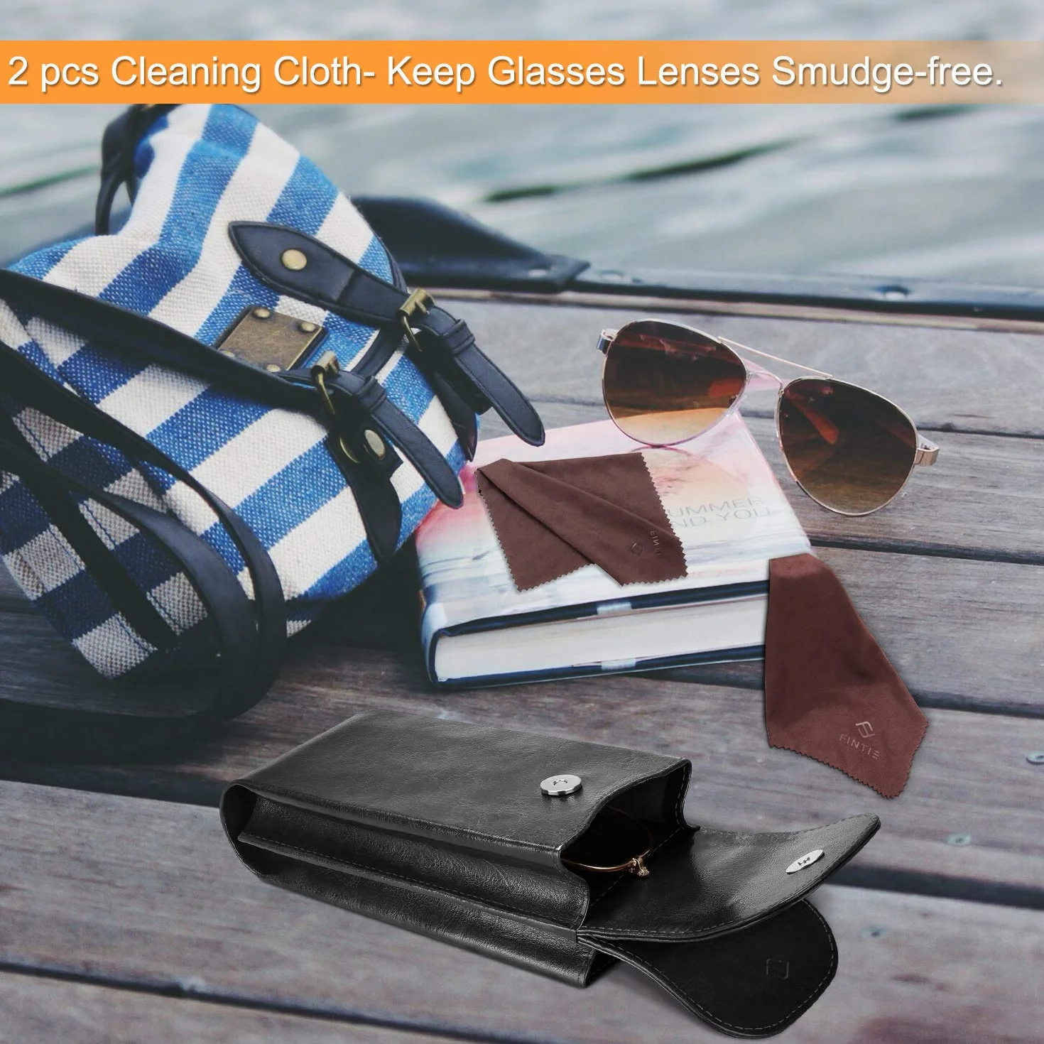FINTIE Etui na okulary Unisex-dorosły Double Glasses Case