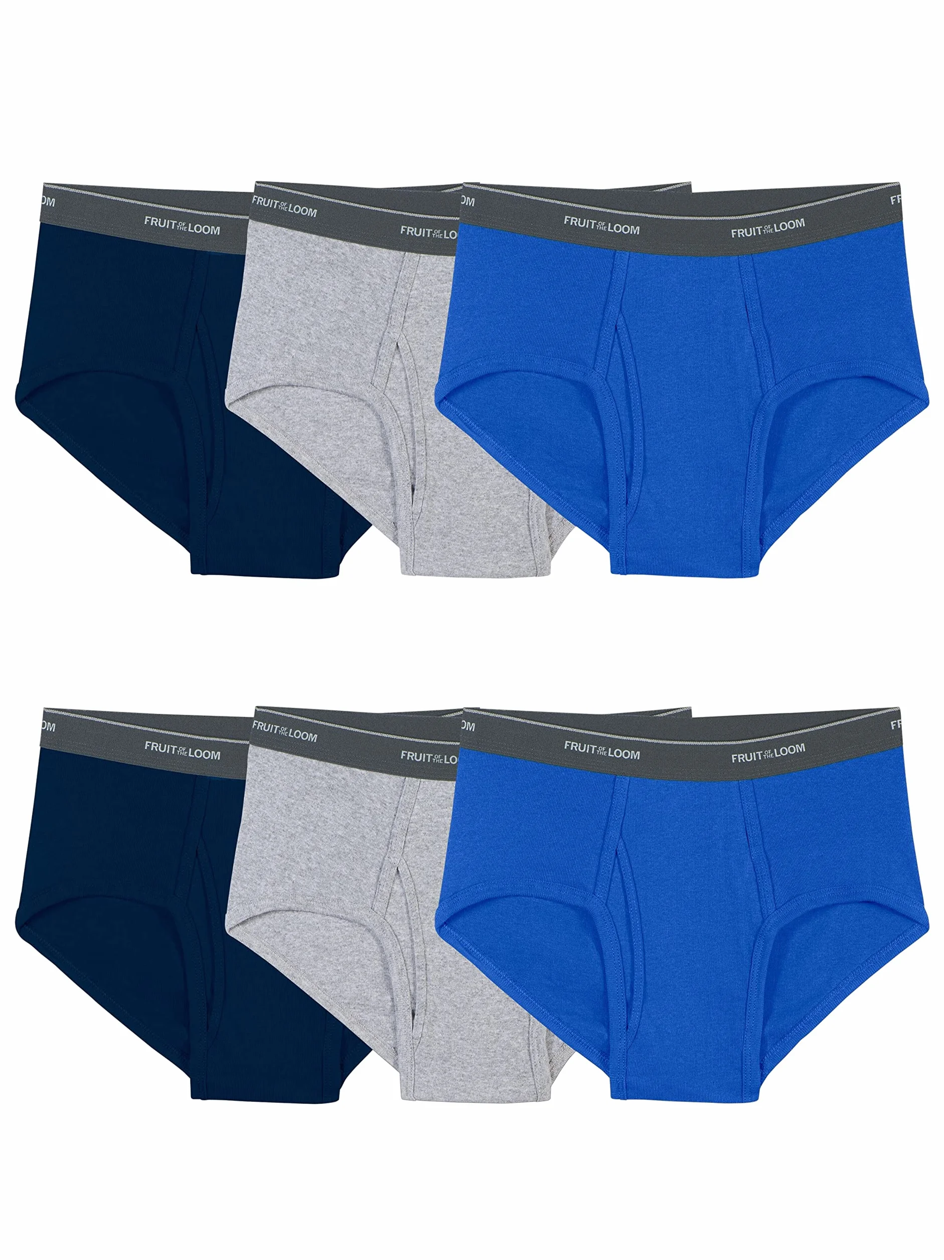 Fruit of the Loom majtki-bielizna Mężczyźni 6-pack Assorted Fashion Brief (6 w zestawie)