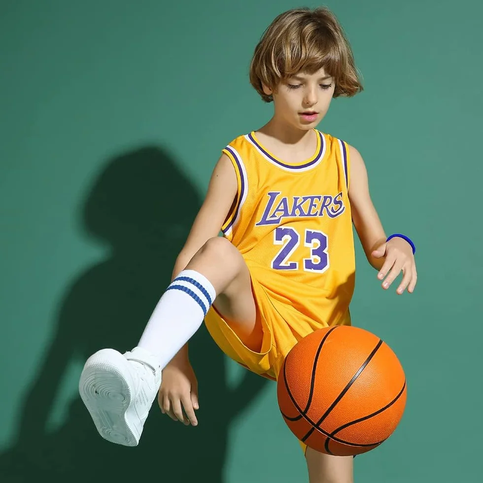 DaceStar Basket Bambino, Maglia Completo Ragazzo 4-12 Anni