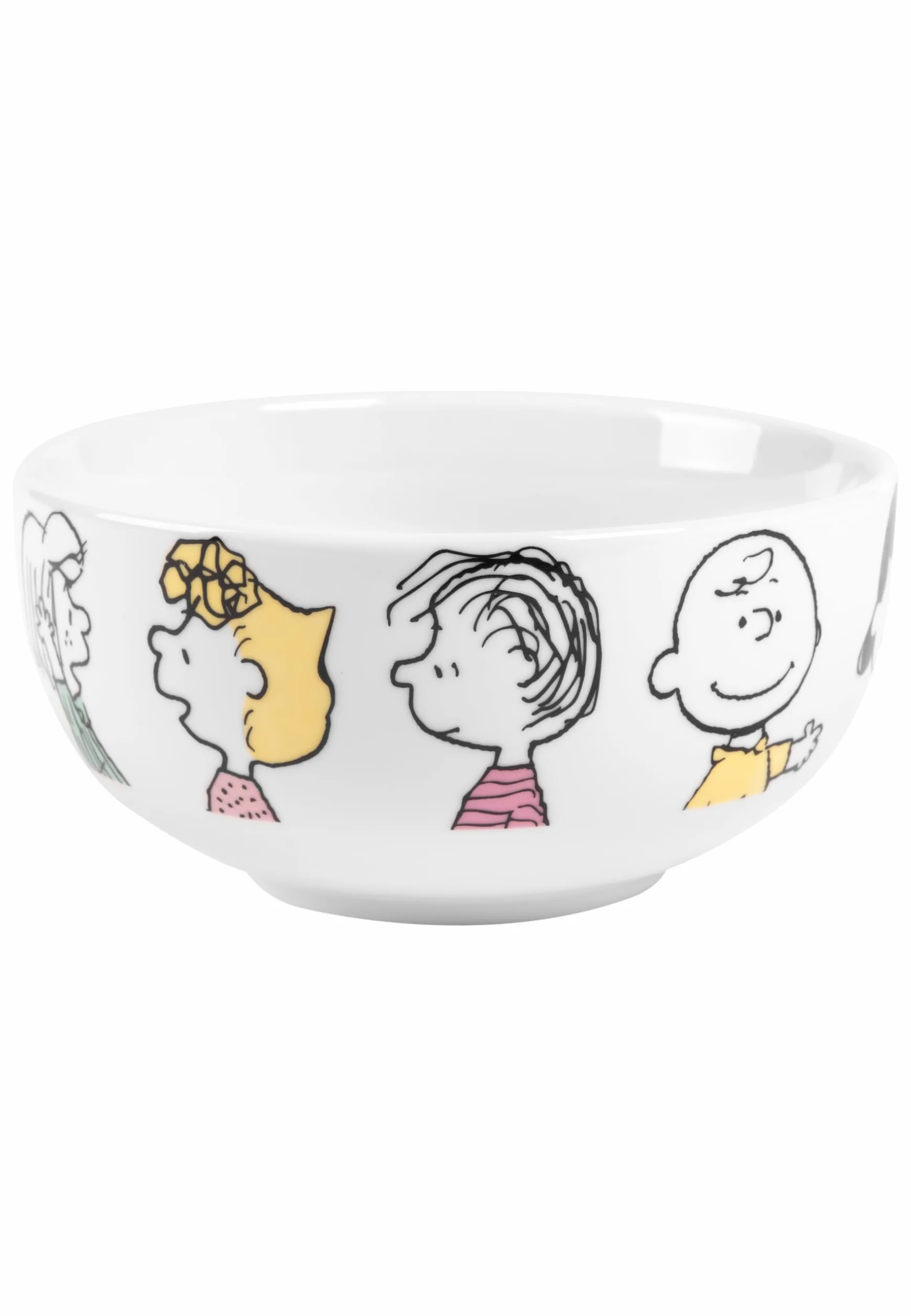 The Peanuts zestaw śniadaniowy Snoopy Family 3-częściowy porcelana biały