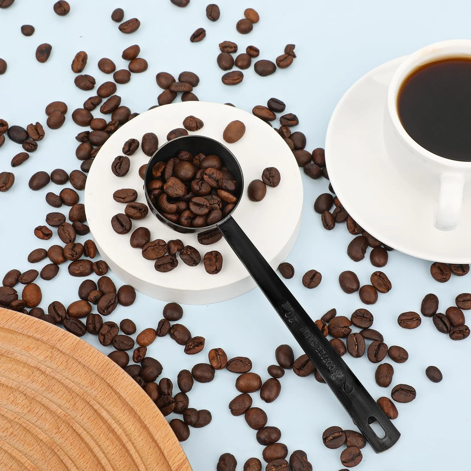 Metalowa łyżka pomiarowa 2 łyżki stołowe do kawy espresso
