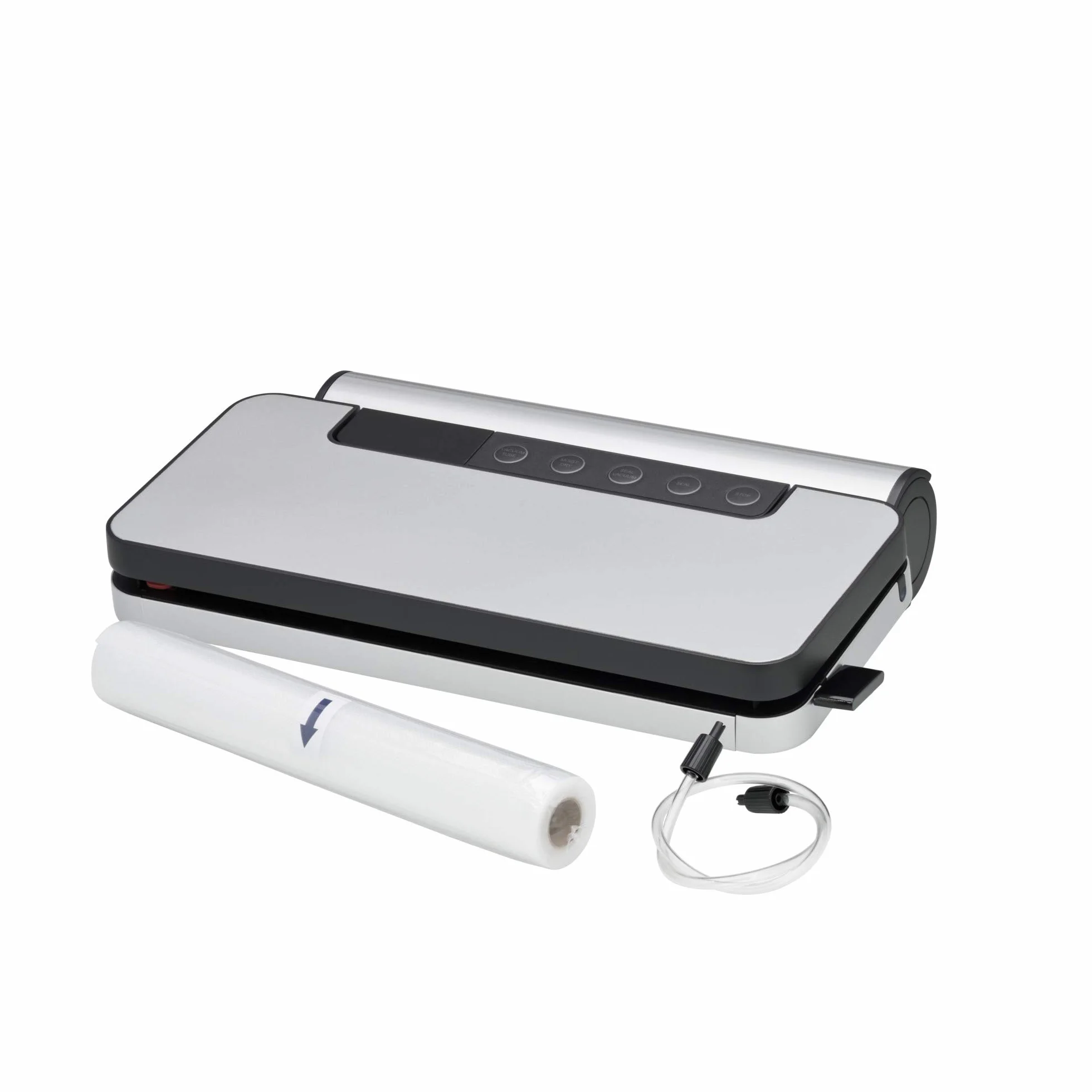 WMF Lono zgrzewarka próżniowa 90 W do folii, podwójny szew 30 cm, z rolką folii i 5 worków