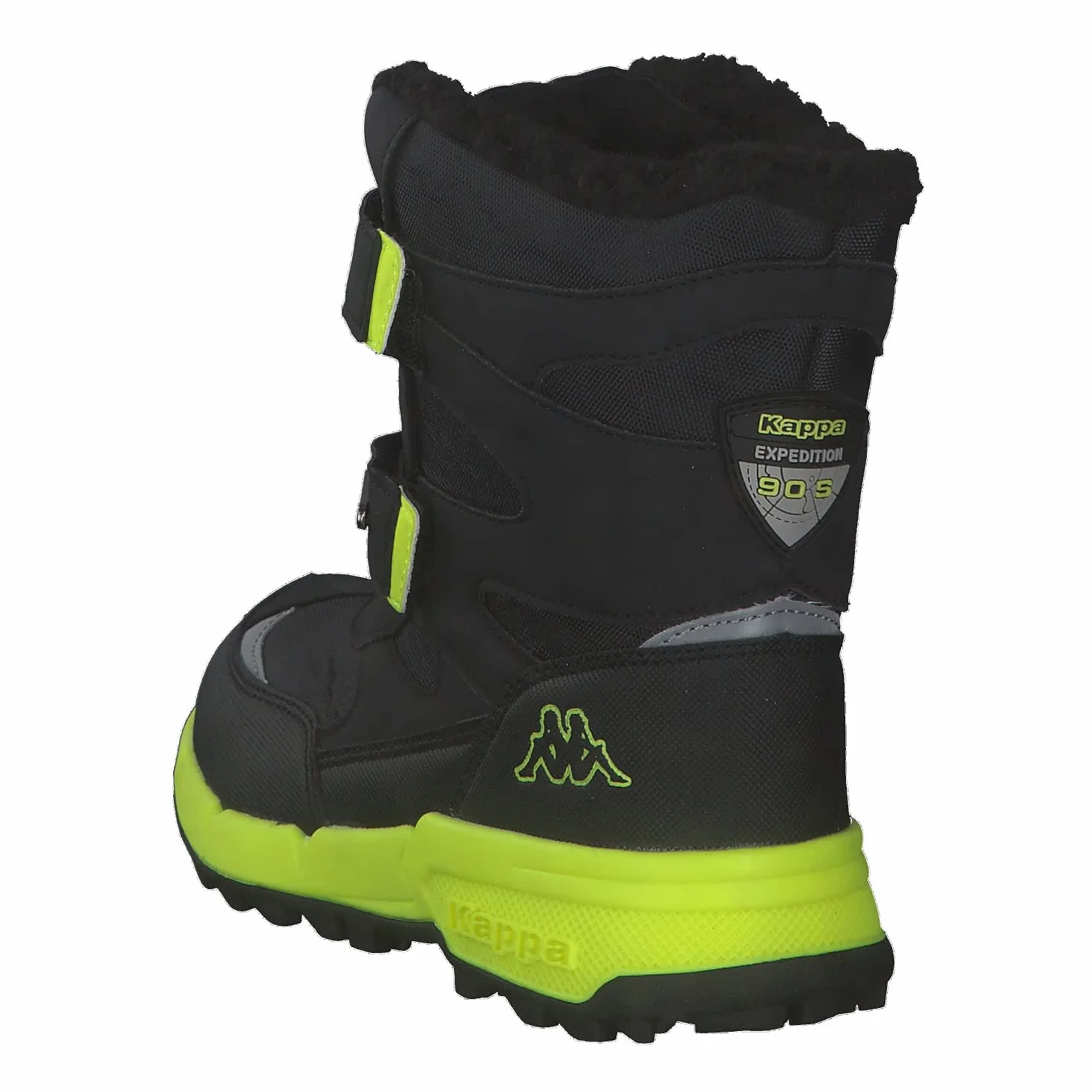 Kappa Dziecięce buty zimowe, uniseks, Black Lime, 33 EU