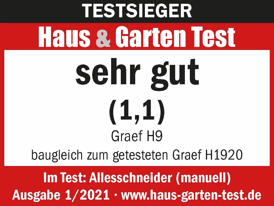 Graef H9 Krajalnica Ręczna, Srebrny, 36.5 x 27.5 x 24.5 cm